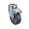 Tente Braked Zinc-plated Swivel Castor 96268800, (Dia)75mm (H)100mm (Max. Weight)60kg