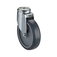 Tente Unbraked Zinc-plated Swivel Castor 96269200, (Dia)100mm (H)125mm (Max. Weight)70kg