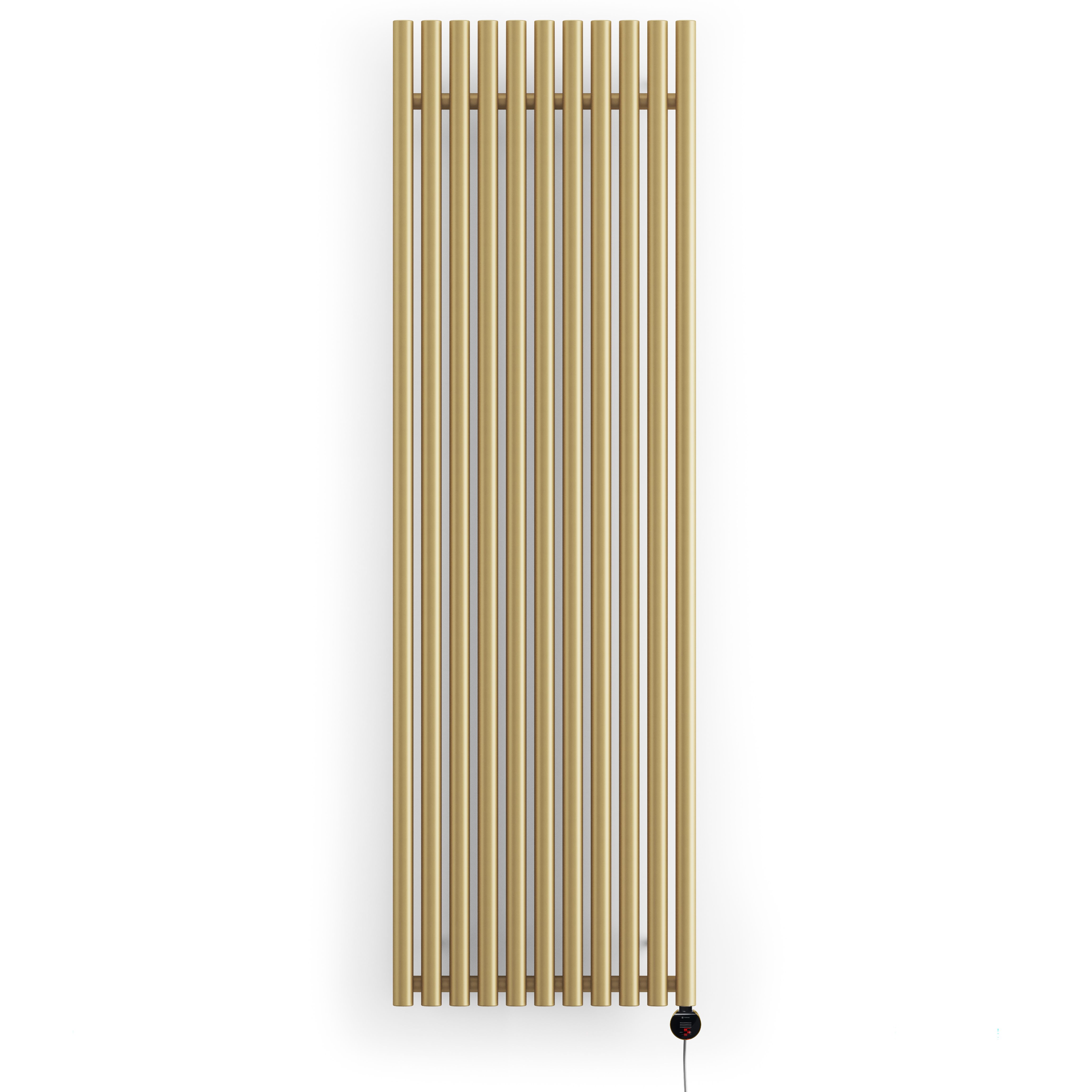 Terma 230V 1.5kW Brass Smart Vertical Oil-filled radiator (H) 2000mm x ...