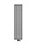 Terma Aero Salt & pepper Vertical Designer Radiator, (W)410mm x (H)1800mm