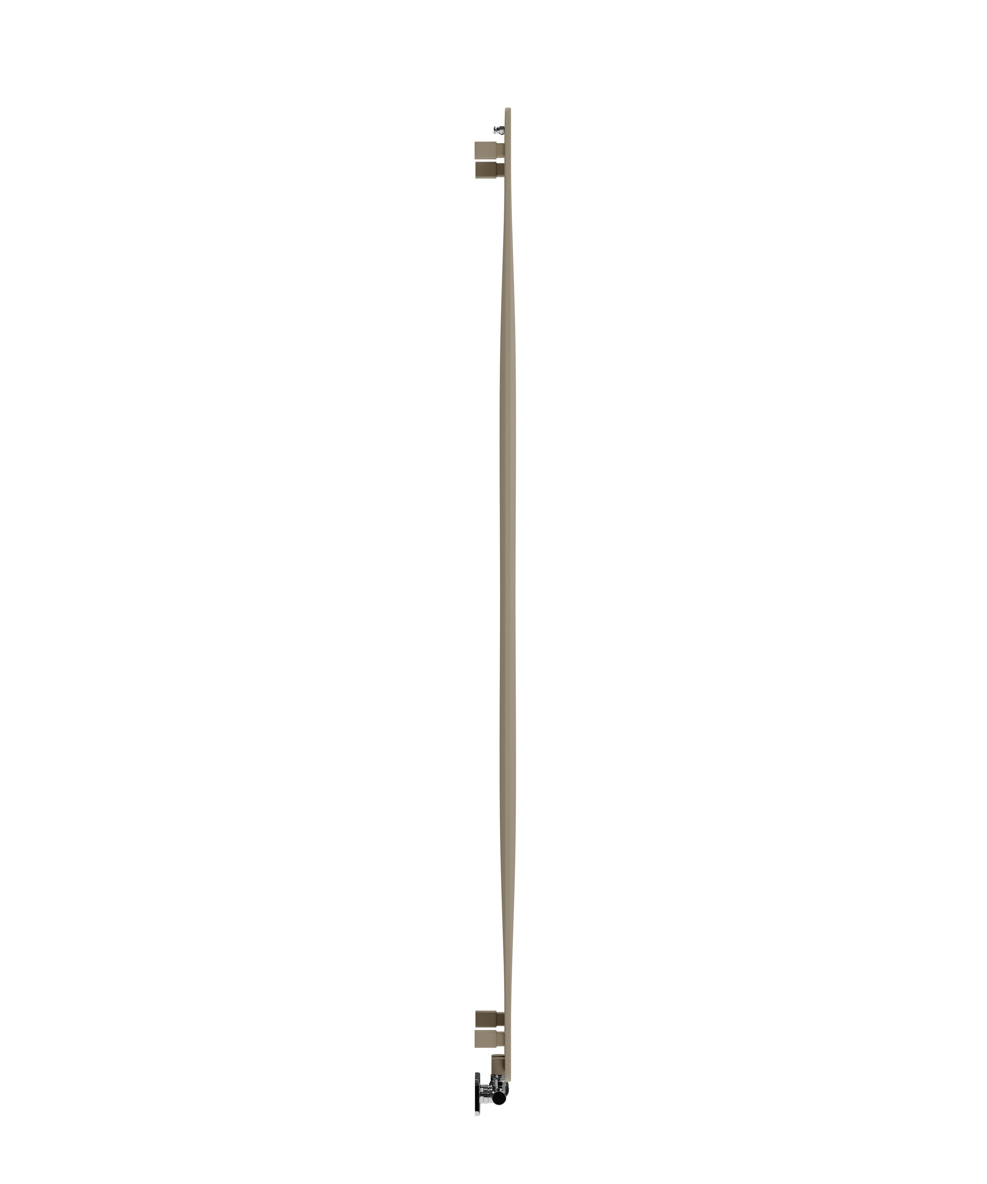 Terma Aero WGARV180041 KQUAZX Quartz mocha Vertical Designer 2240BTU Radiator, (W)410mm x (H)1800mm