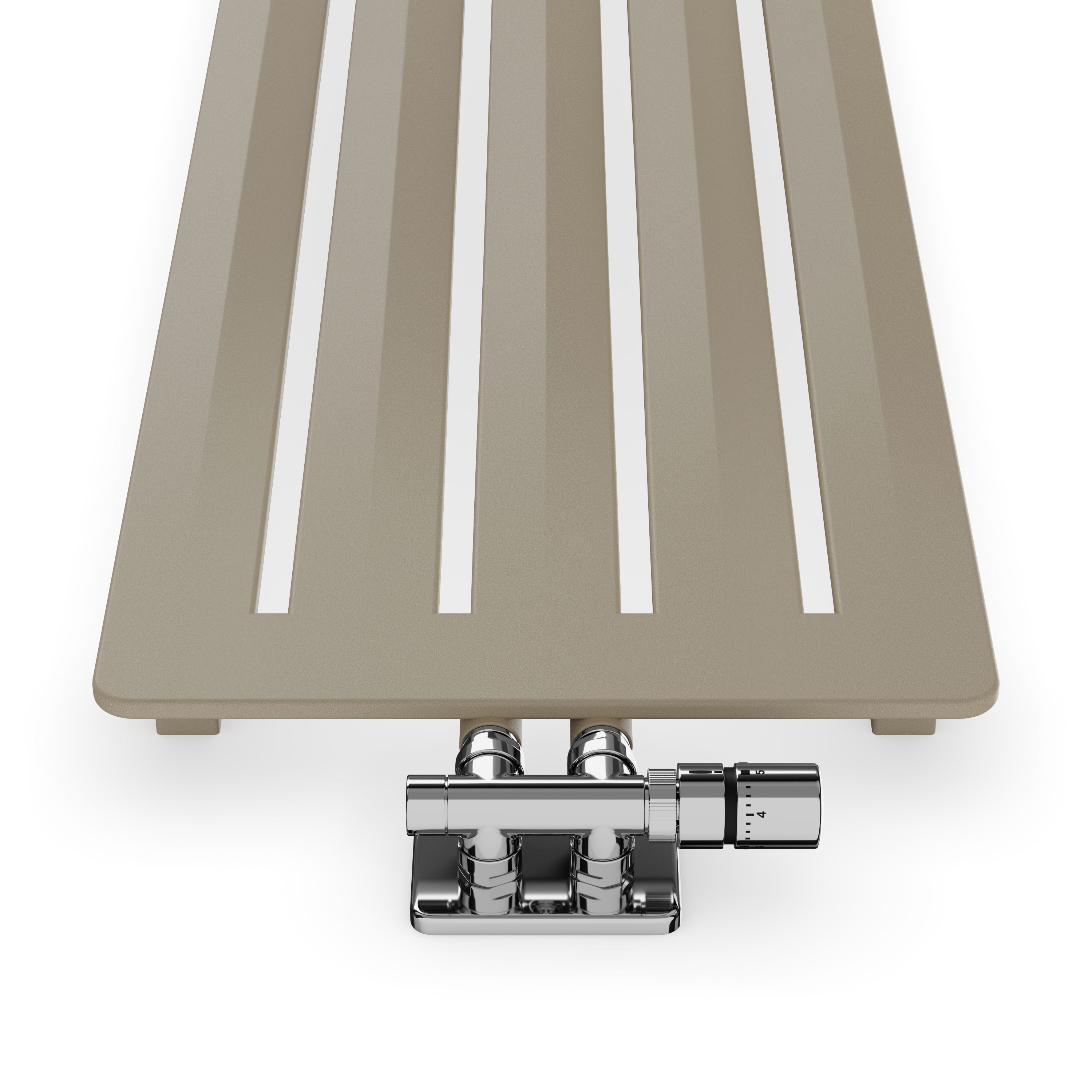 Terma Aero WGARV180041 KQUAZX Quartz mocha Vertical Designer 2240BTU Radiator, (W)410mm x (H)1800mm