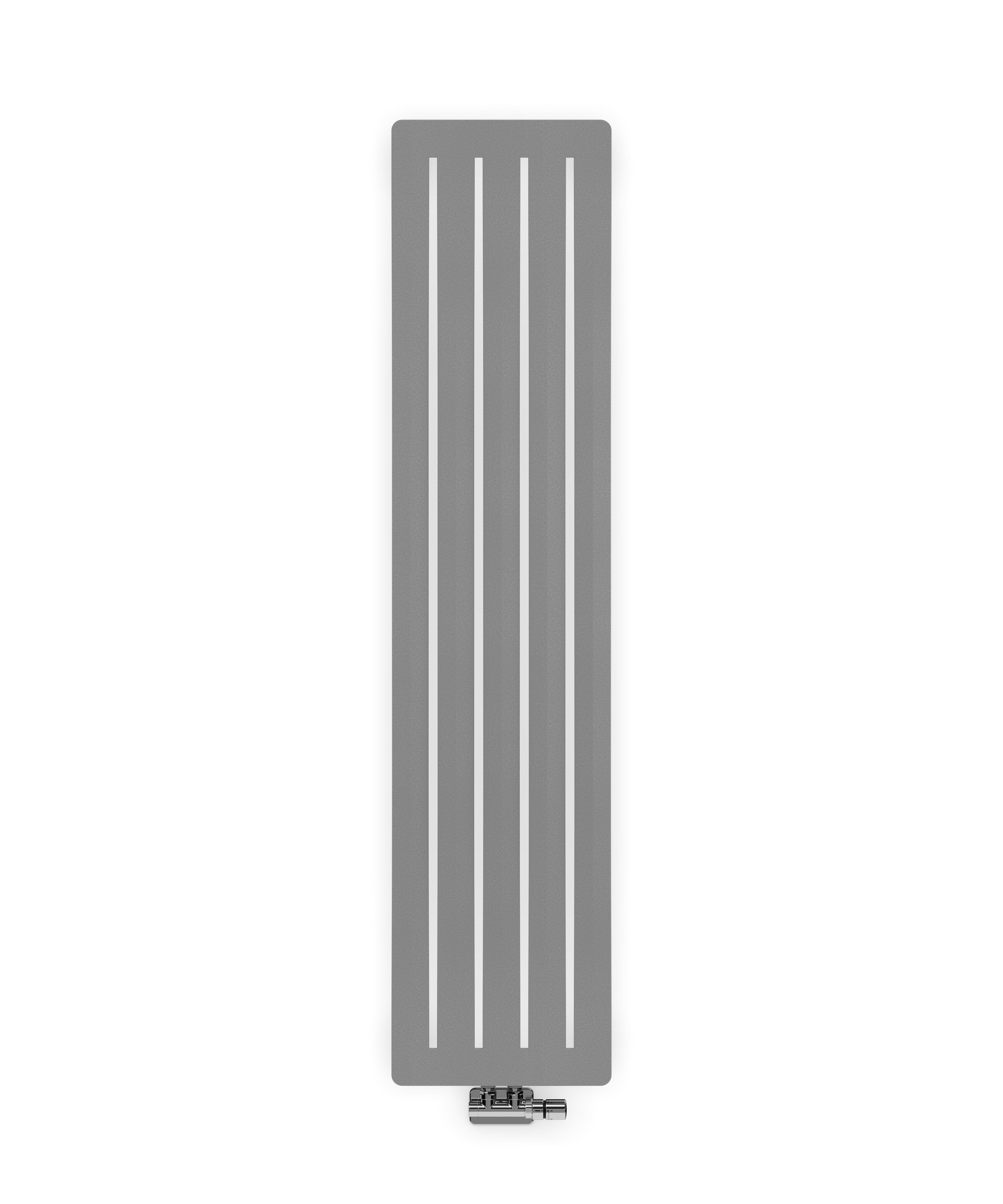 Terma Aero WGARV180041 KSPPZX Salt & pepper Vertical Designer 2240BTU Radiator, (W)410mm x (H)1800mm