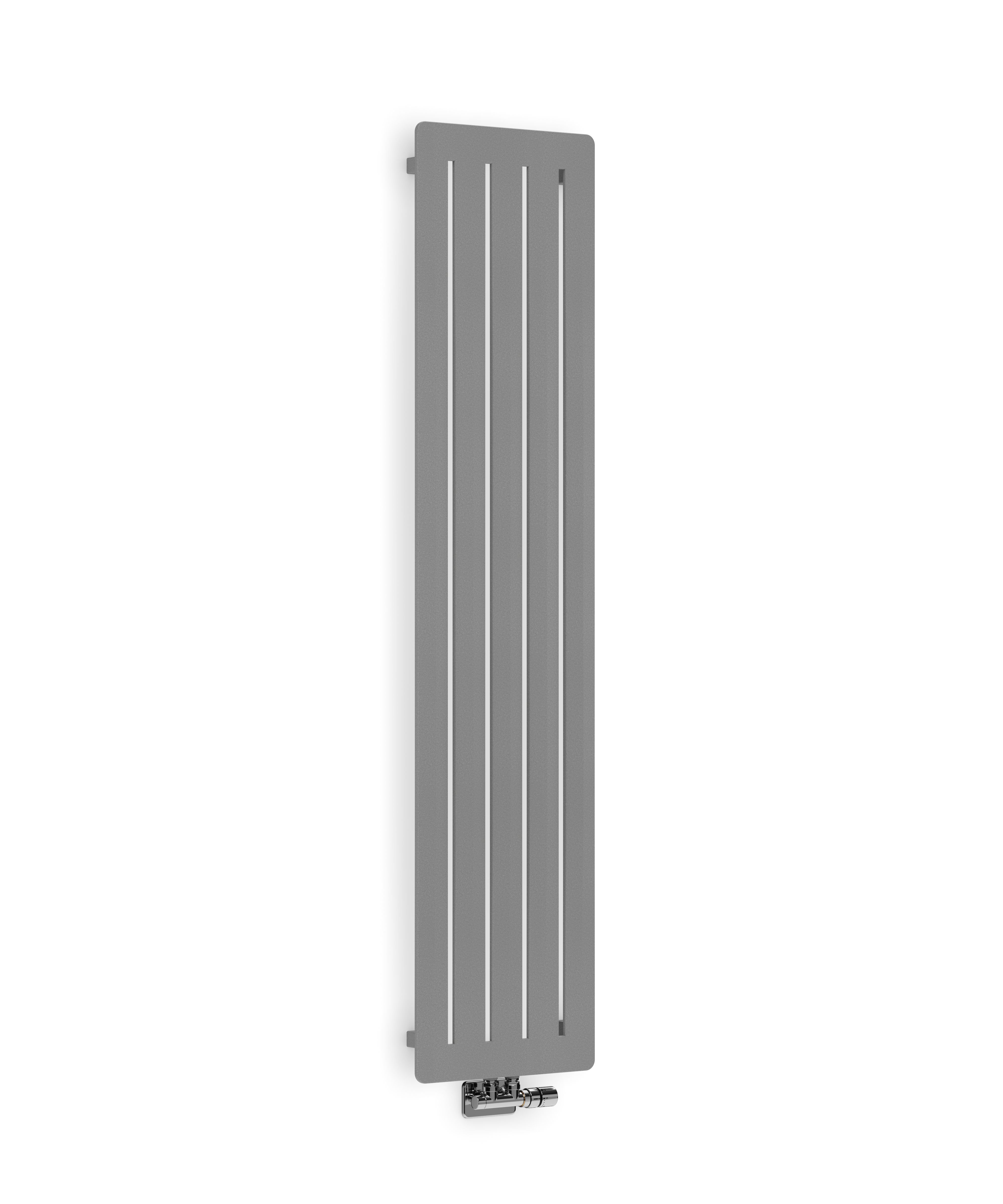 Terma Aero WGARV180041 KSPPZX Salt & pepper Vertical Designer 2240BTU Radiator, (W)410mm x (H)1800mm