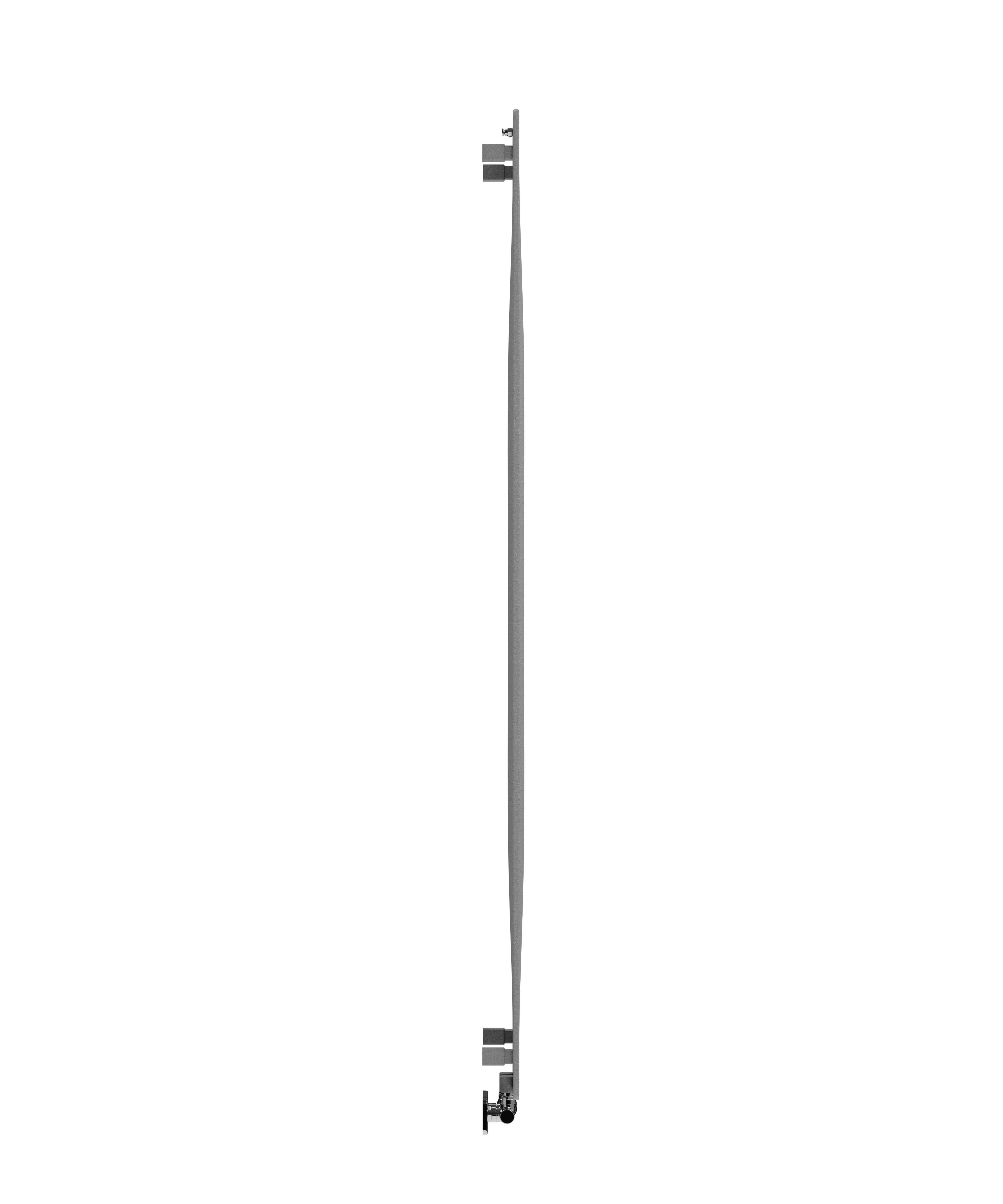 Terma Aero WGARV180041 KSPPZX Salt & pepper Vertical Designer 2240BTU Radiator, (W)410mm x (H)1800mm