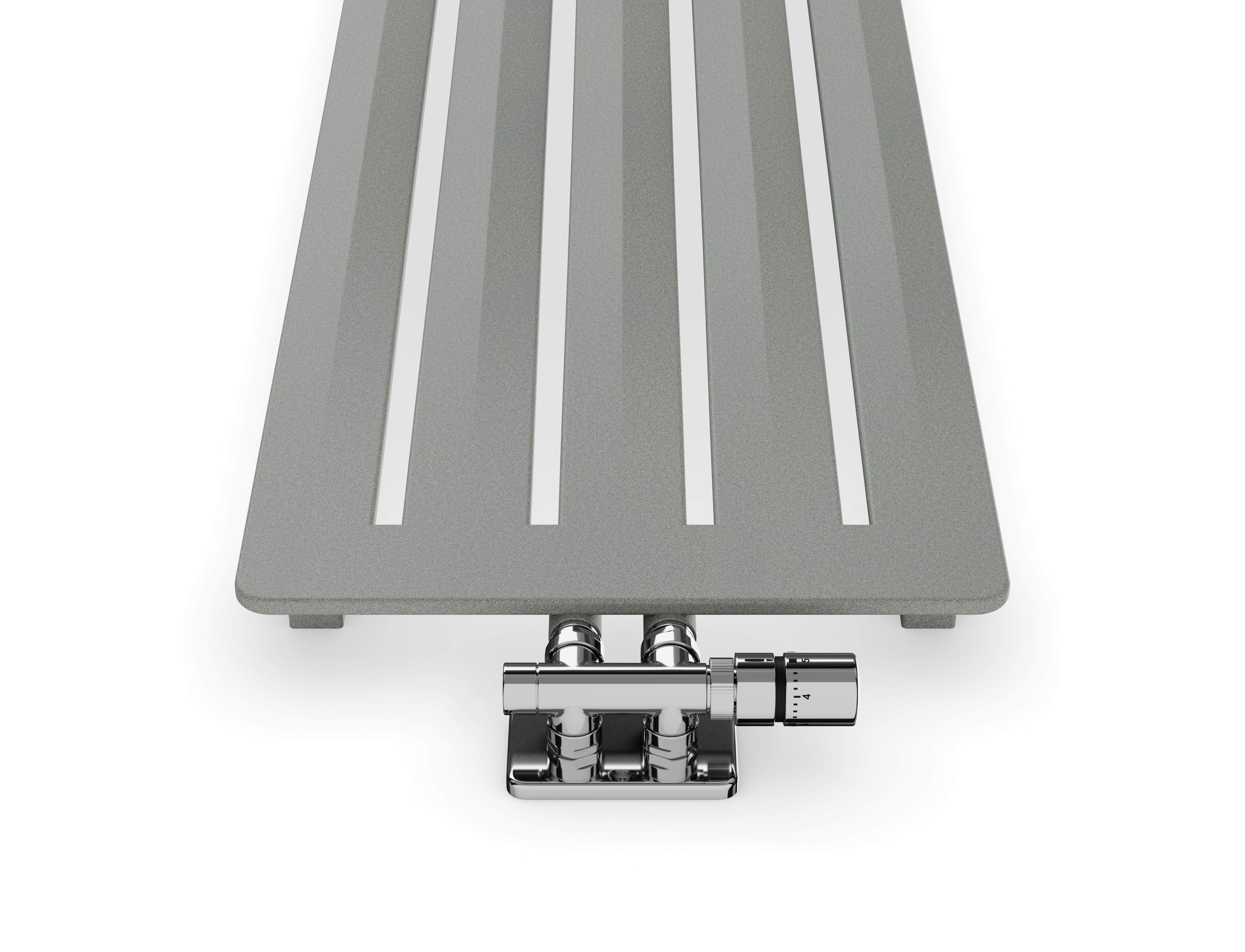 Terma Aero WGARV180041 KSPPZX Salt & pepper Vertical Designer 2240BTU Radiator, (W)410mm x (H)1800mm