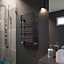 Terma Alex 412W Modern grey Towel warmer (H)760mm (W)500mm