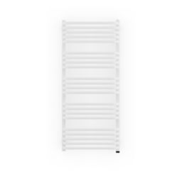 Terma Alex 600W Electric White Towel warmer (H)1140mm (W)500mm