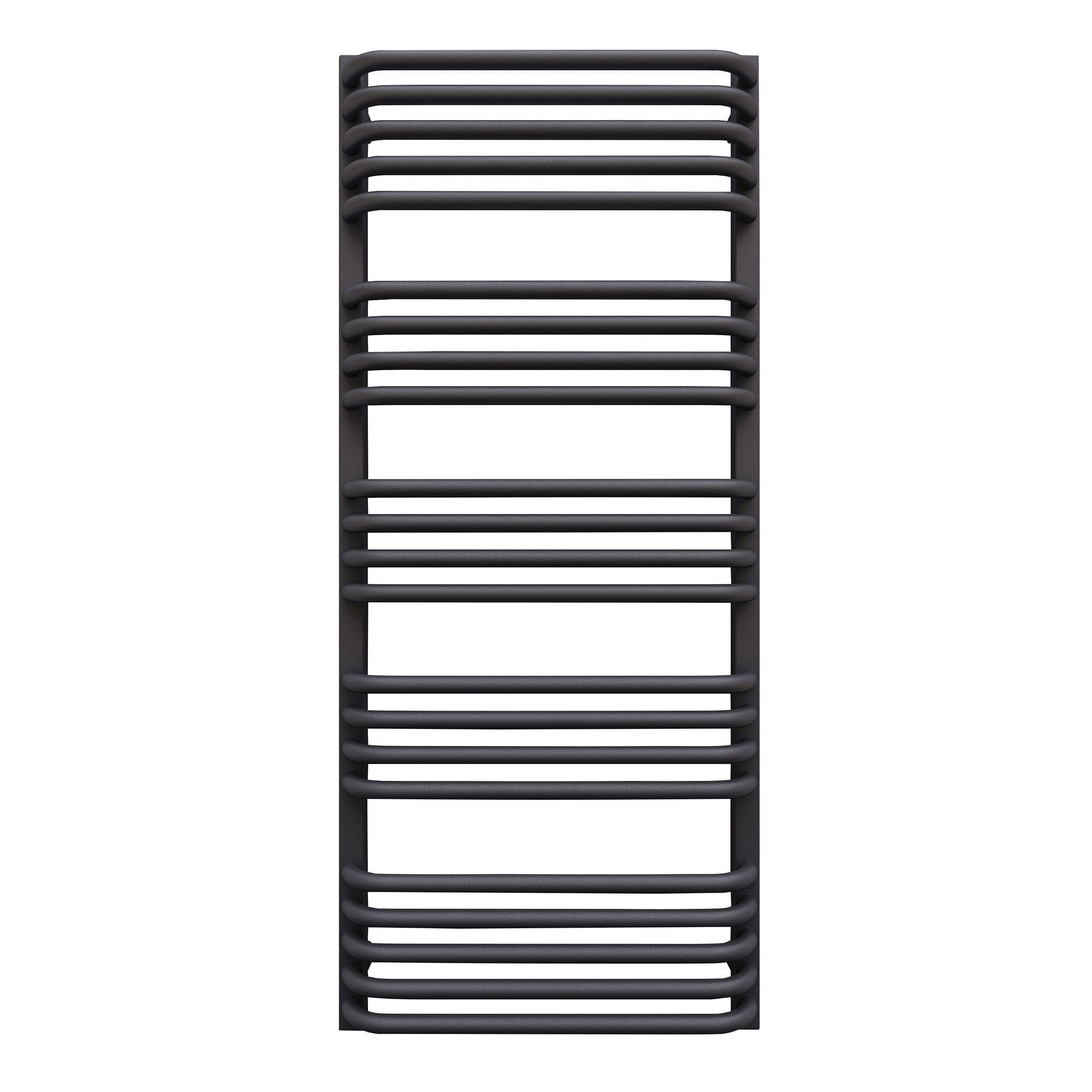 Terma Alex Grey Modern grey Towel warmer (W)500mm x (H)1140mm