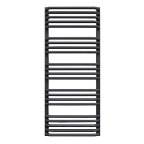 Terma Alex Grey Modern grey Towel warmer (W)500mm x (H)1140mm