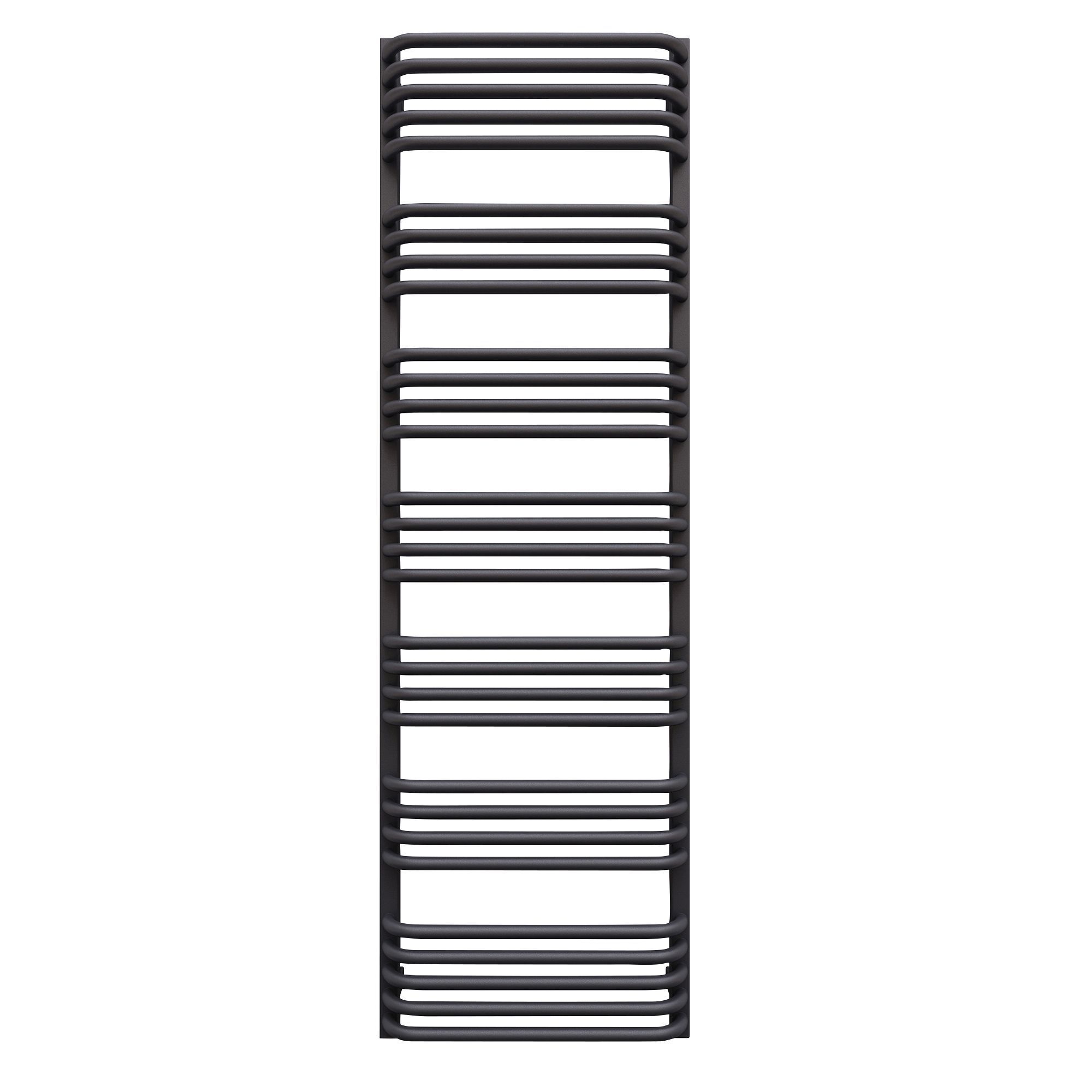 Terma Alex Modern grey Towel warmer (W)500mm x (H)1580mm