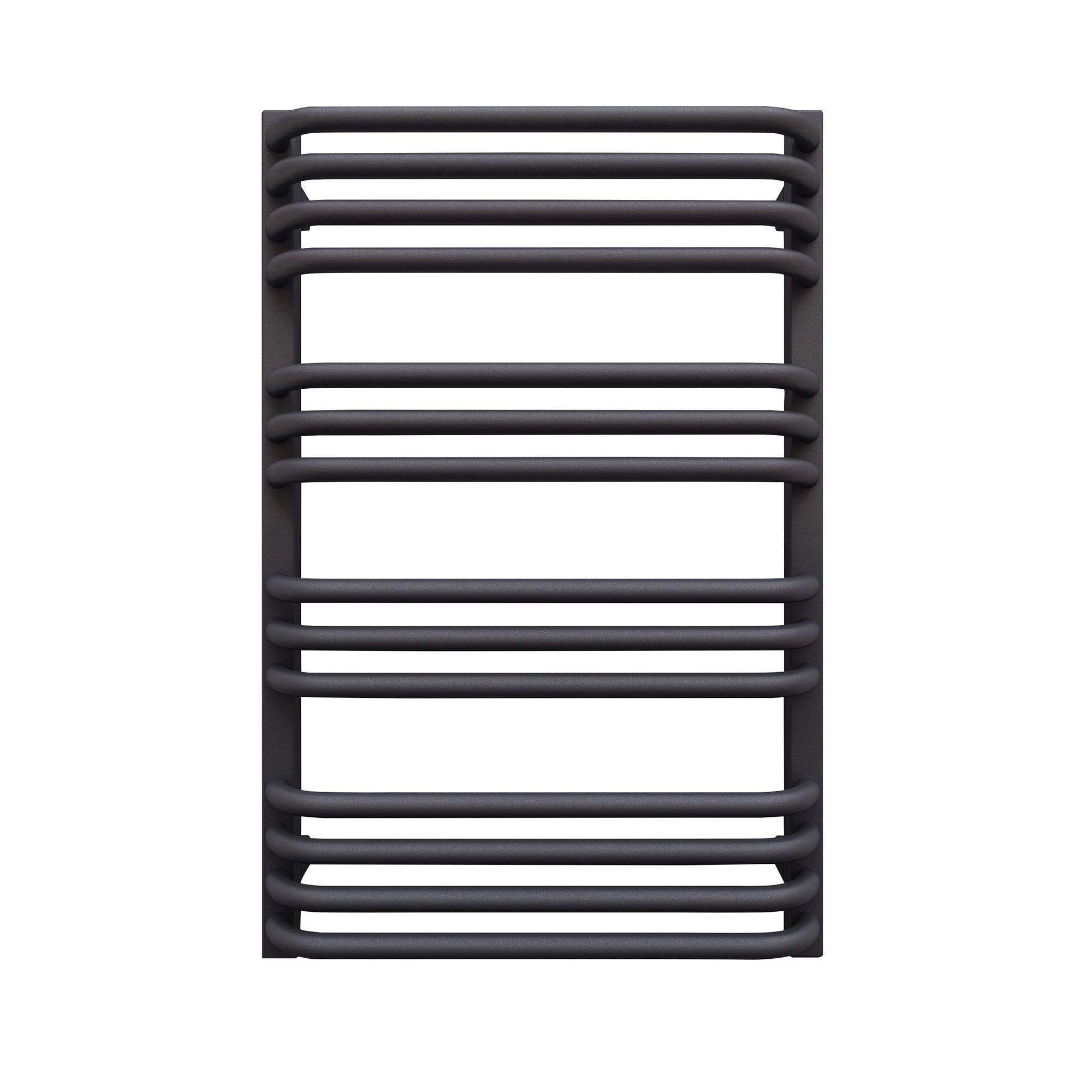 Terma Alex Modern grey Towel warmer (W)500mm x (H)760mm