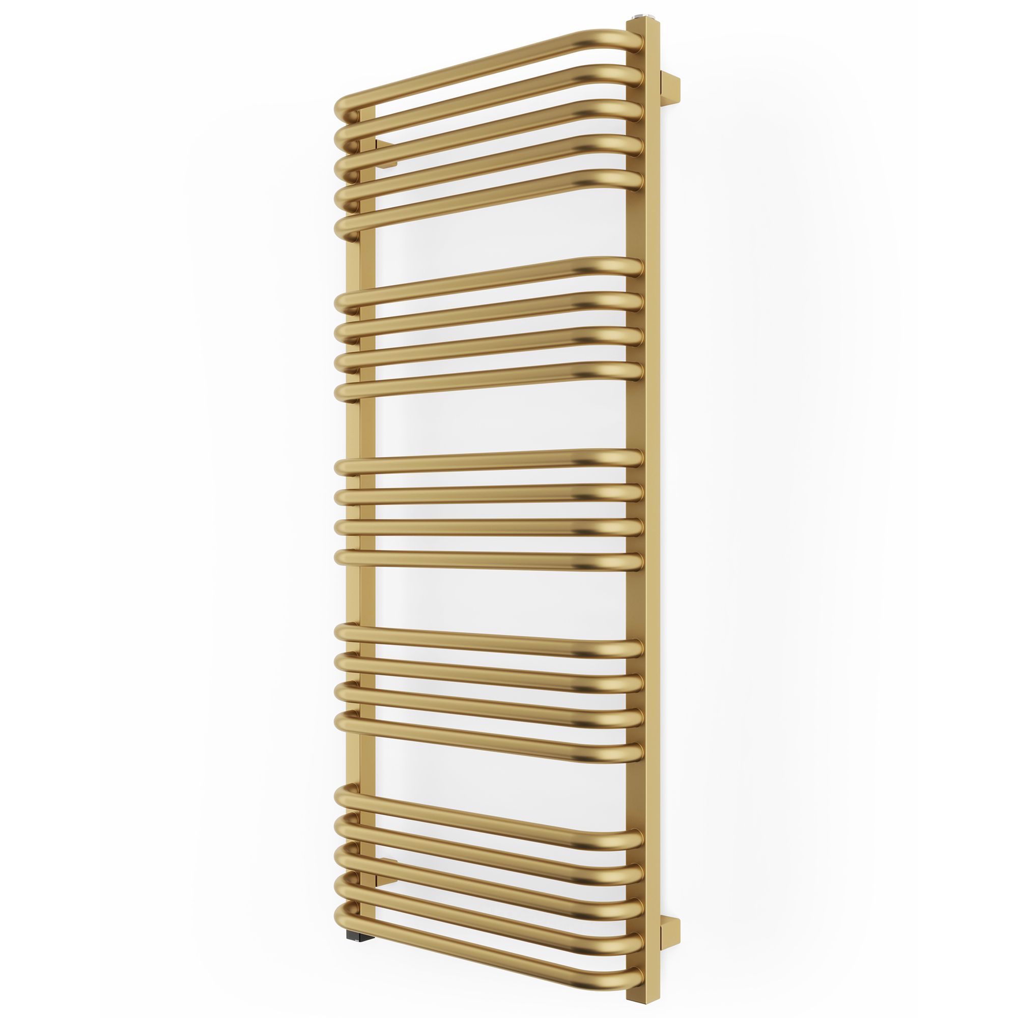 Terma Alex ONE Brass effect Electric Flat Towel warmer (W)500mm x (H)1140mm