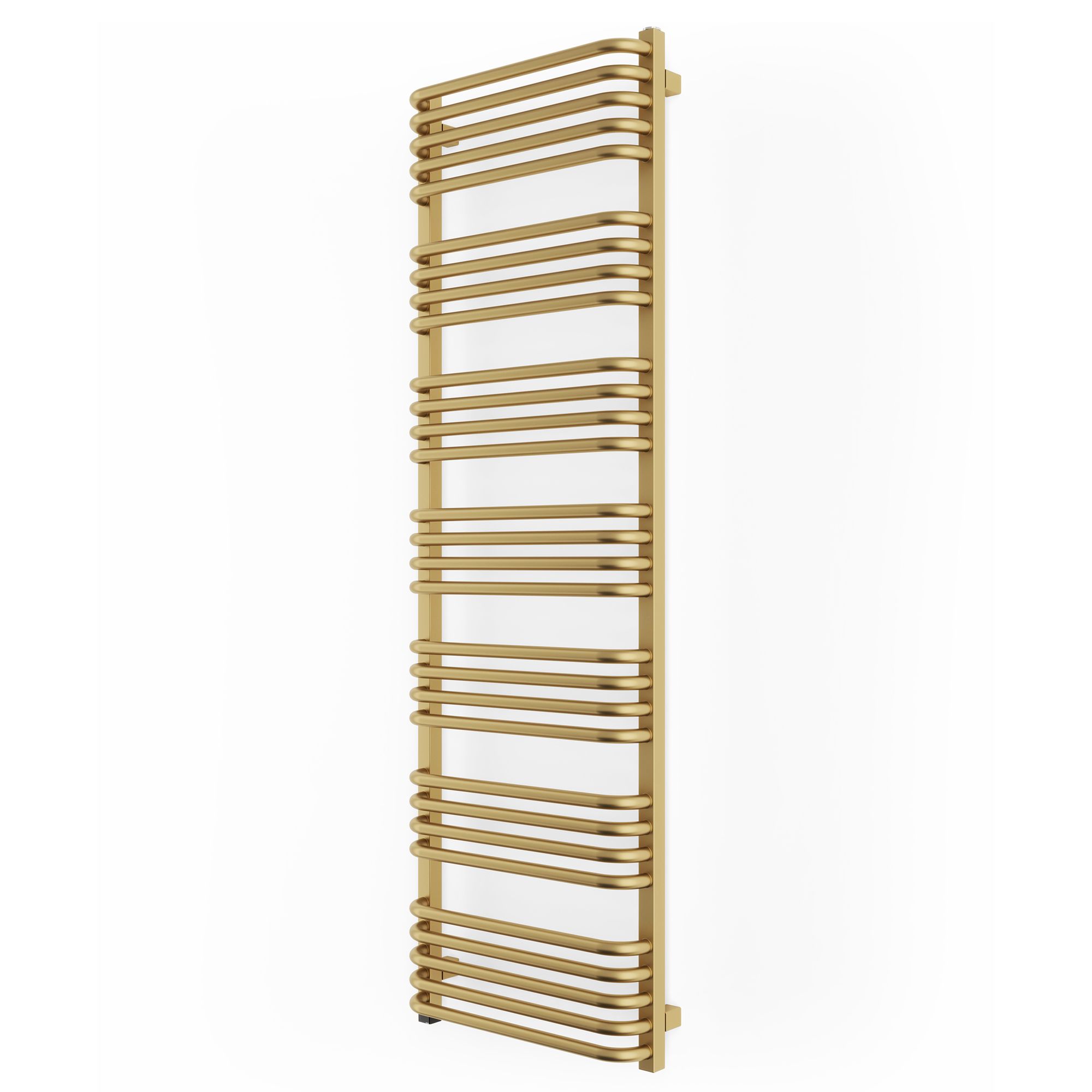 Terma Alex ONE Brass effect Electric Flat Towel warmer (W)500mm x (H)1580mm