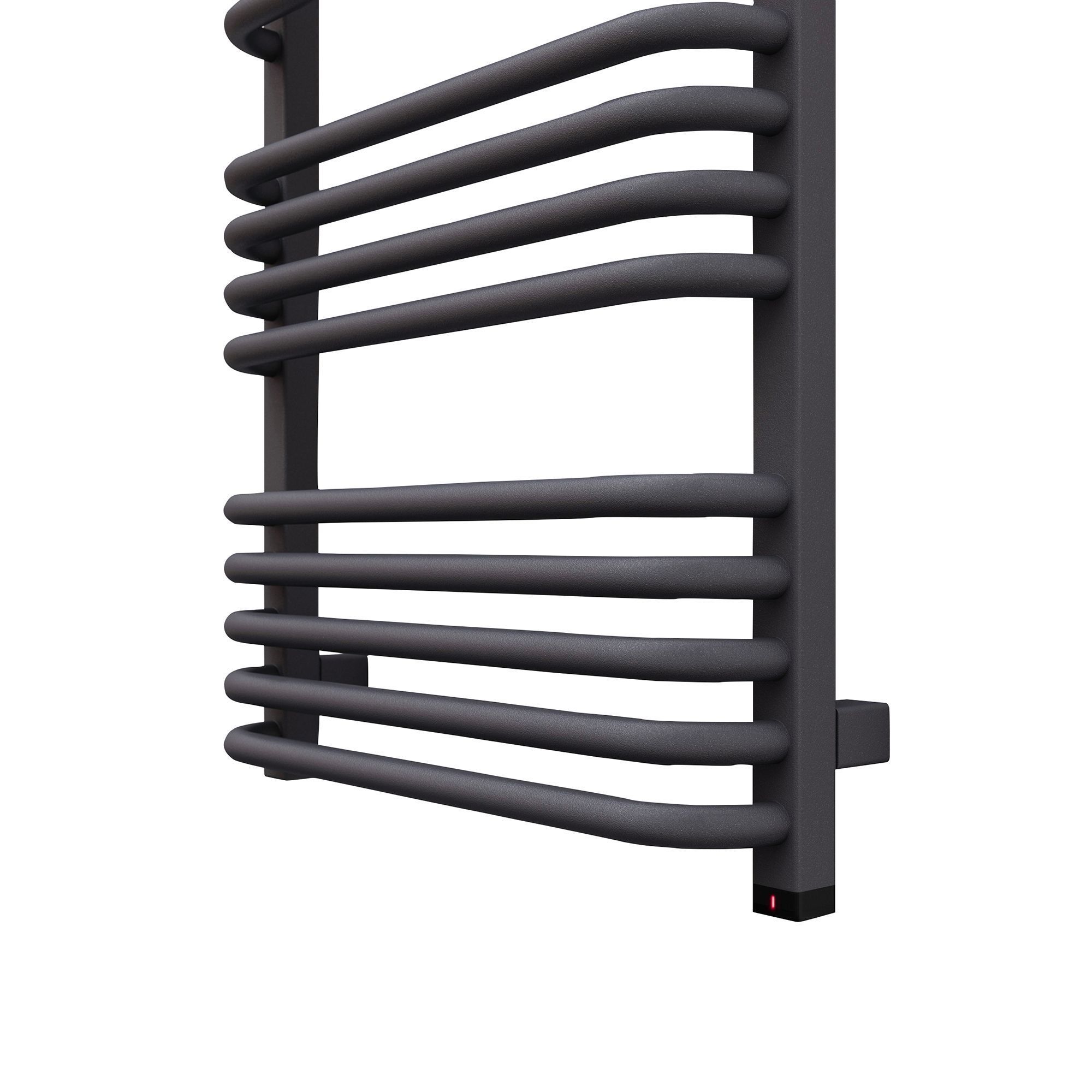 Terma Alex ONE Electric Modern grey Towel warmer (W)500mm x (H)1140mm