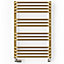 Terma Alex T-Rail Brass effect Flat Towel warmer (W)500mm x (H)760mm