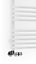 Terma Alex White Towel warmer (W)500mm x (H)1580mm