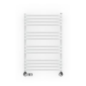 Terma Alex White Towel warmer (W)500mm x (H)760mm