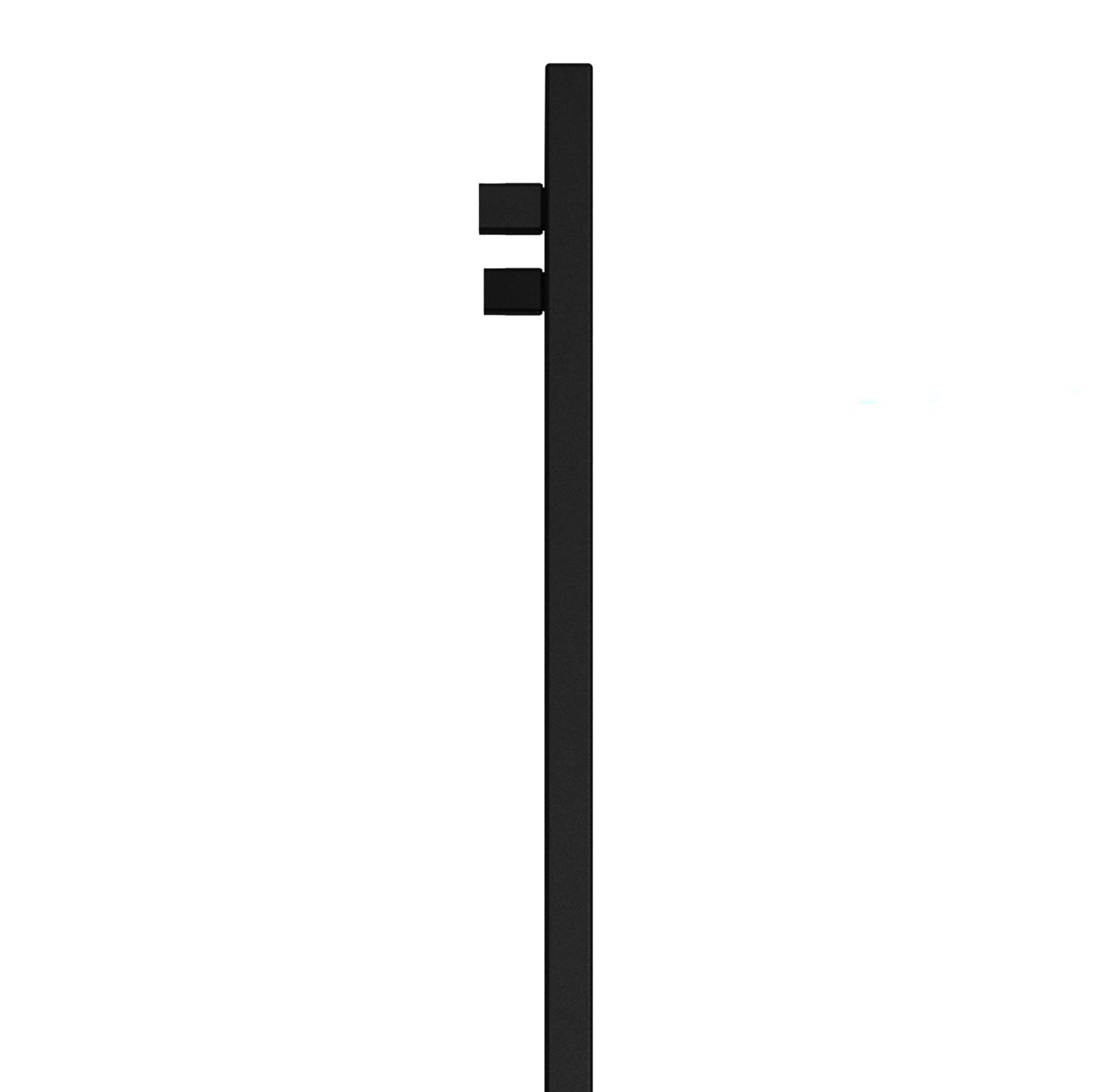 Terma Angus Black Electric Vertical Designer 2425BTU Radiator, (W)520mm x (H)1460mm