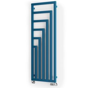 Terma Angus Blue Vertical Designer Radiator, (W)520mm x (H)1460mm