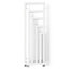 Terma Angus Satin white Vertical Designer Radiator, (W)440mm x (H)1300mm