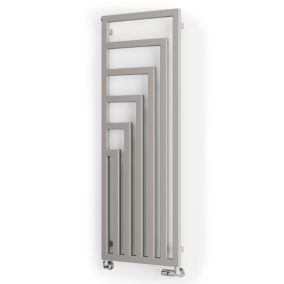 Terma Angus Silver Vertical Designer Radiator, (W)520mm x (H)1460mm