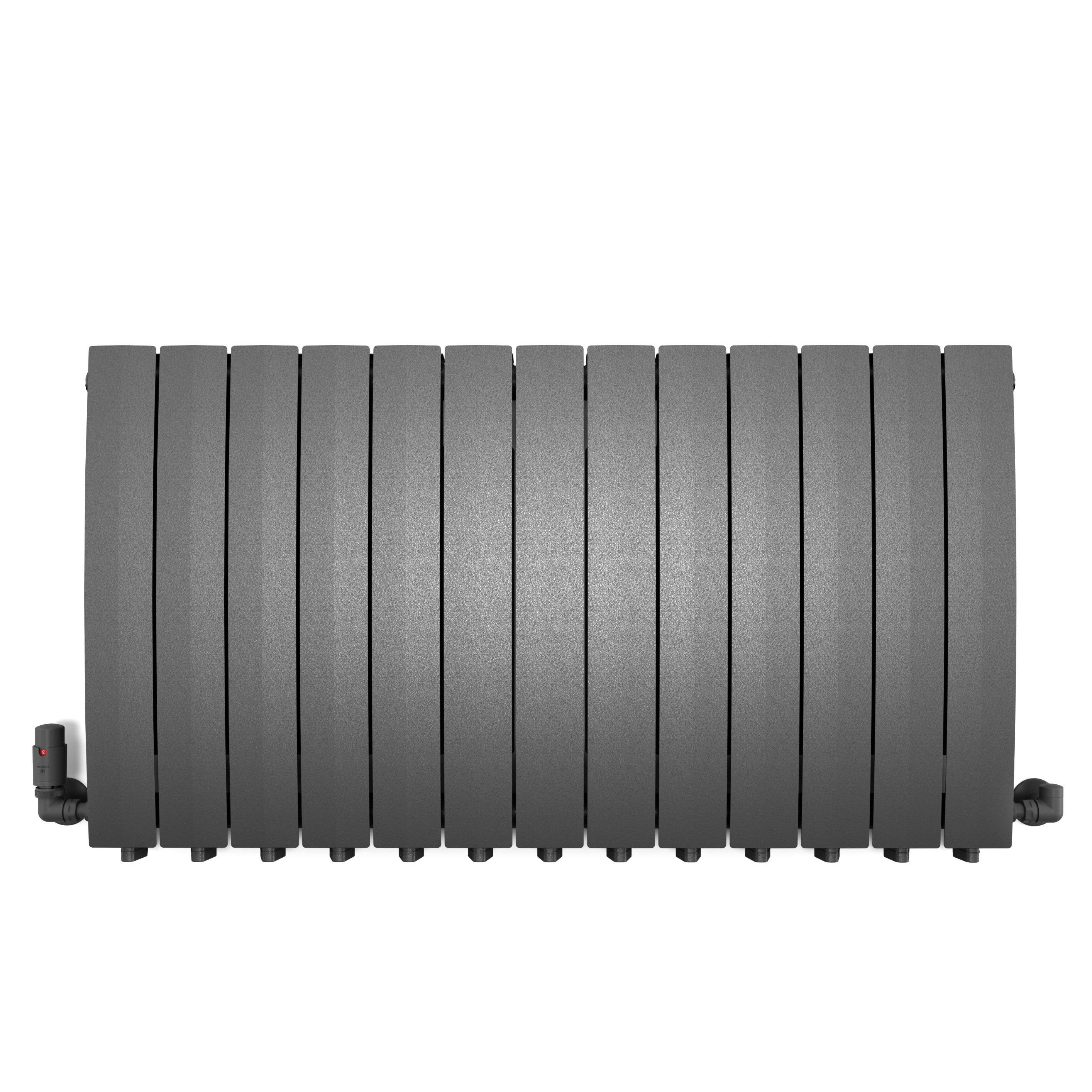 Terma Bergamo Graphite Hydronic Horizontal Designer 4995BTU Radiator, (W)1040mm x (H)590mm
