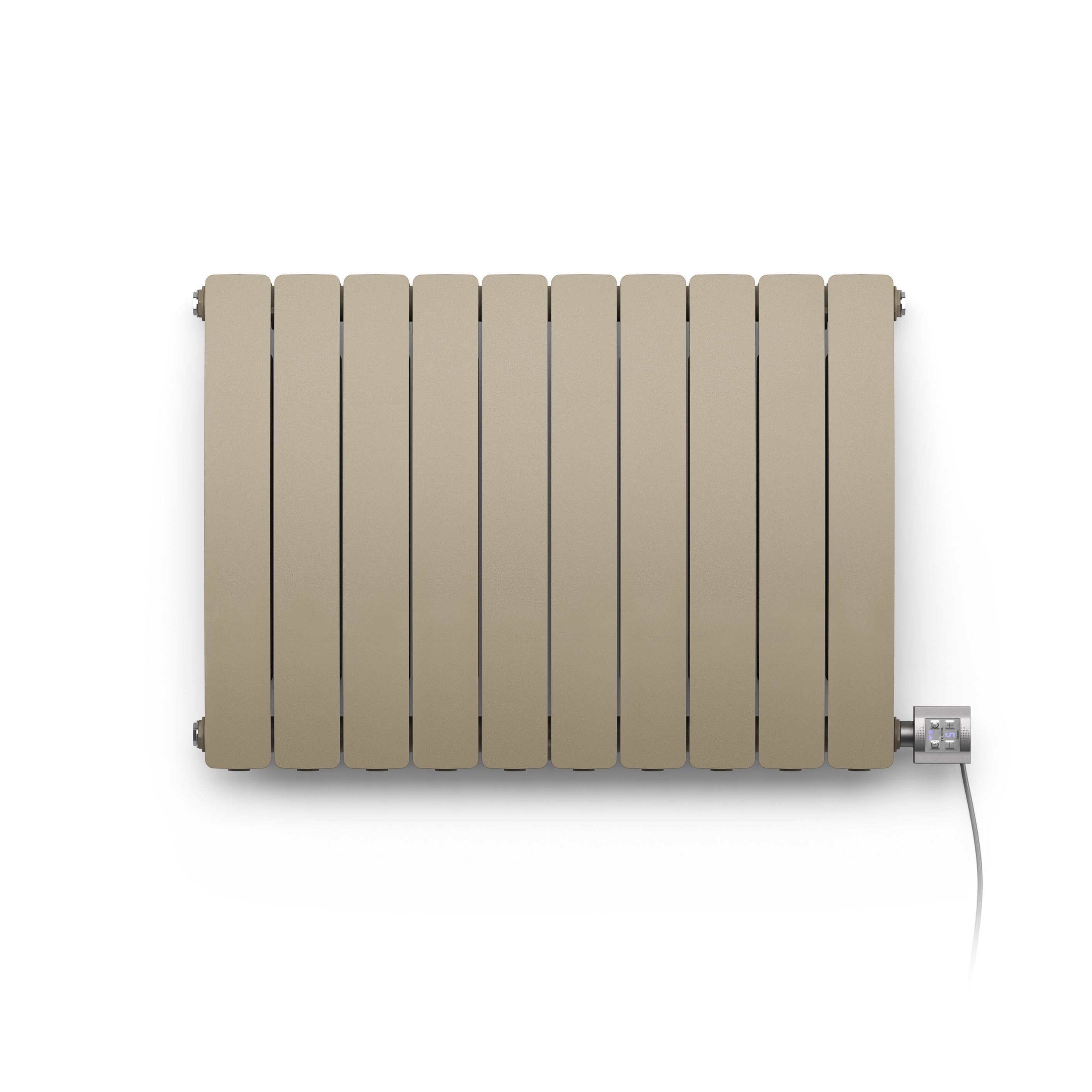 Terma Camber Matt mocha Vertical Electric designer Radiator, (W)821mm x ...