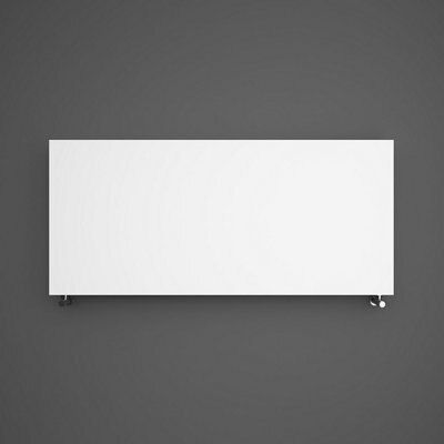 Terma Case Slim Matt soft white Horizontal Designer Radiator, (W)1300mm x (H)585mm