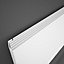 Terma Case Slim Matt soft white Horizontal Designer Radiator, (W)1300mm x (H)585mm