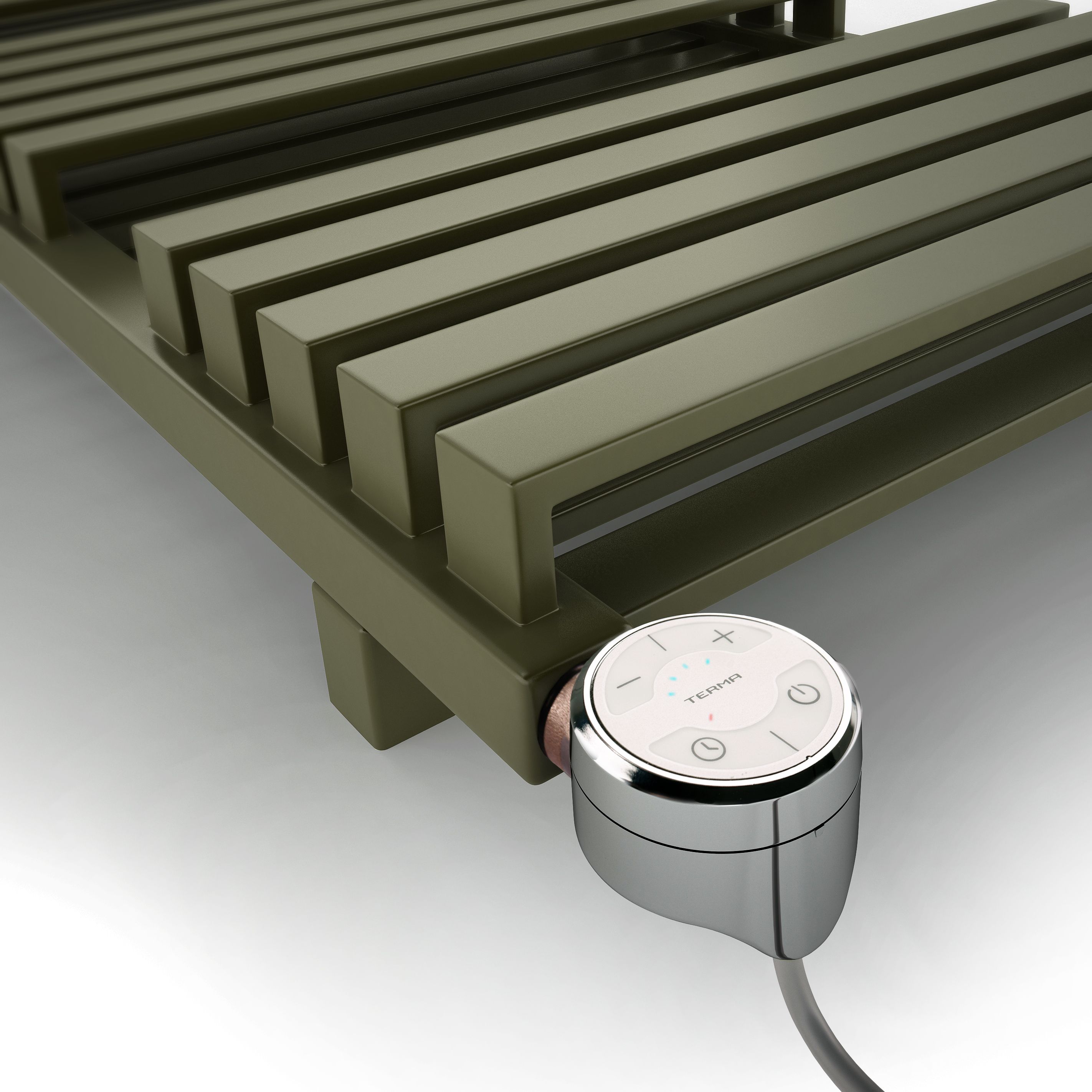 Terma Chrome effect 200W Thermostatic Dry heating element, ½" BSP