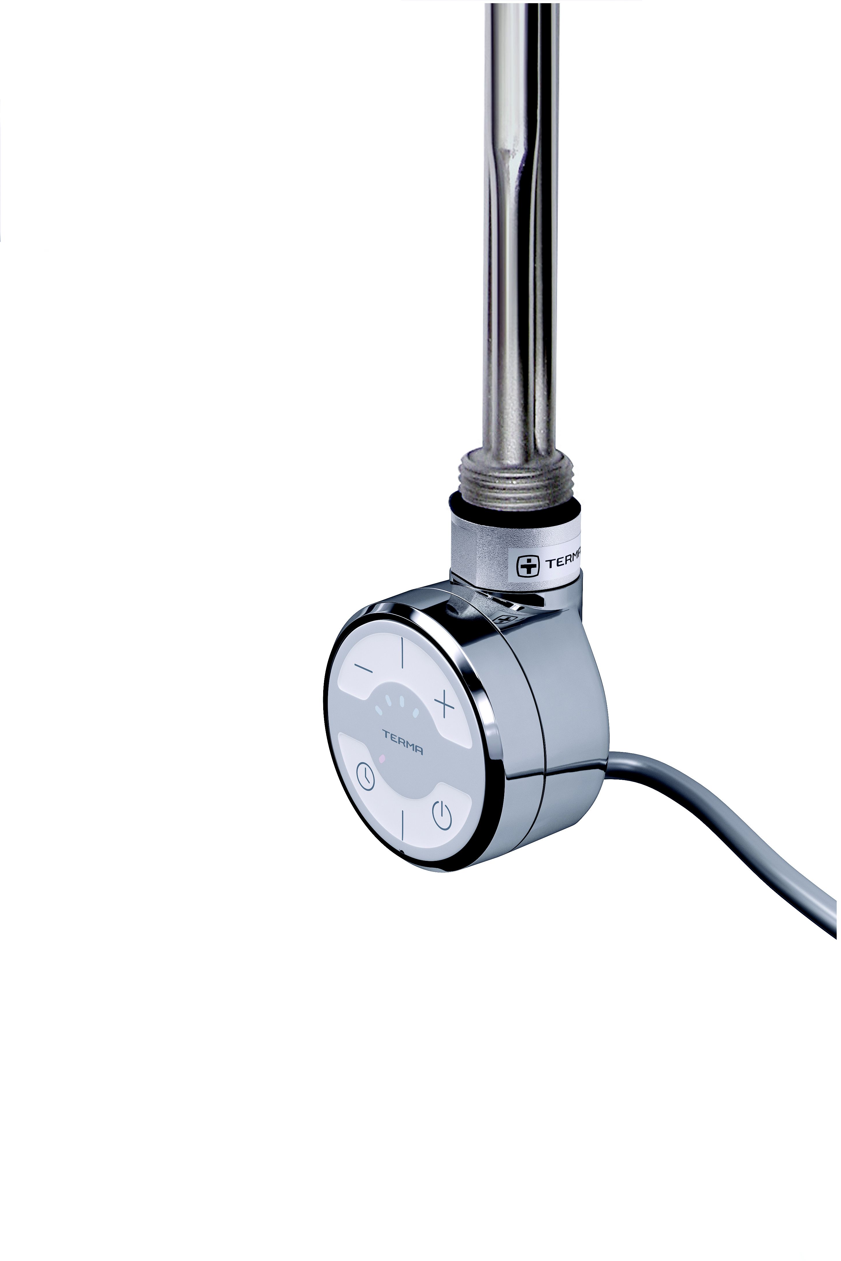 Terma Chrome effect 600W Thermostatic Dry heating element, ½ BSP | DIY at  Bu0026Q