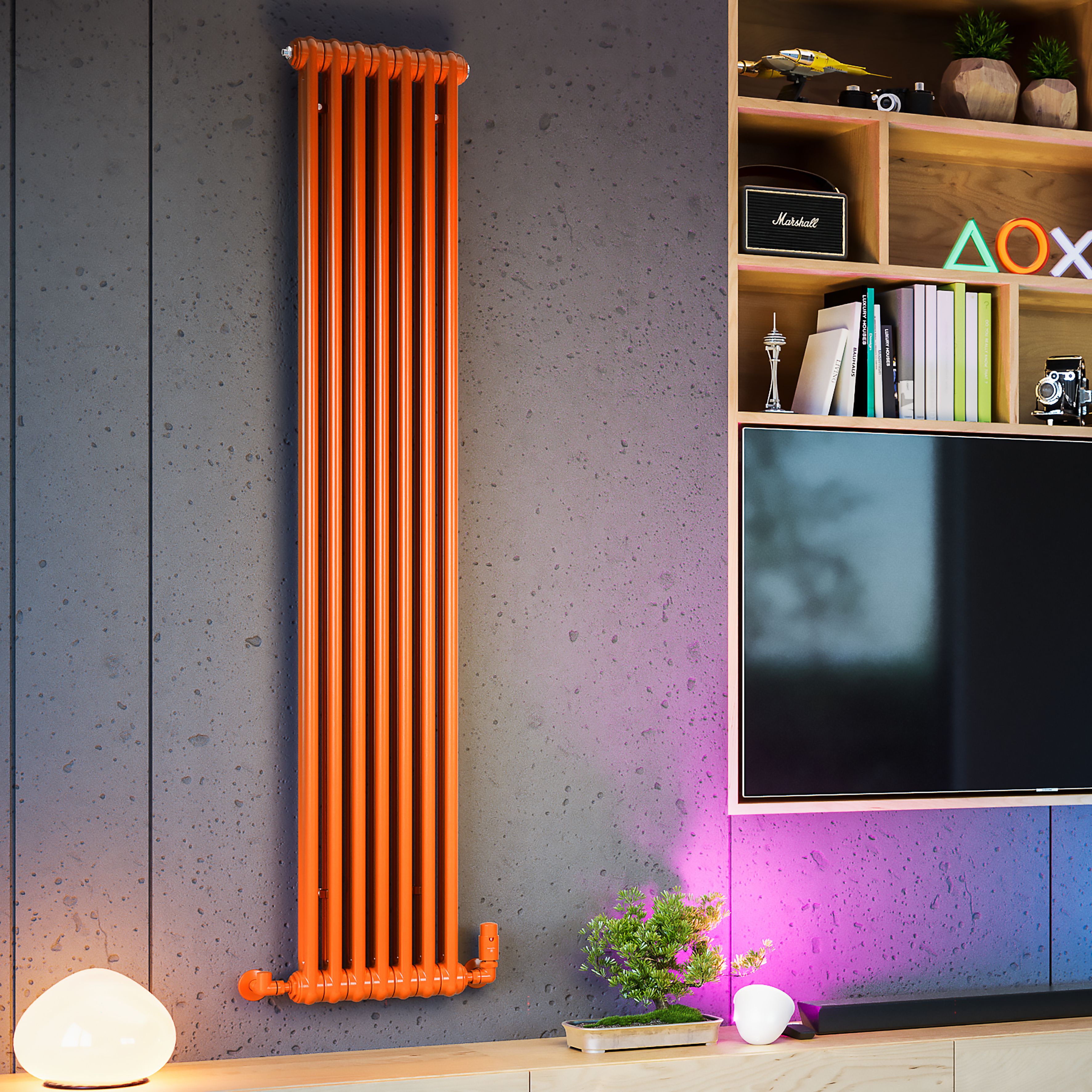 Terma Colorado Orange 2 Column Radiator, (W)339mm x (H)1800mm