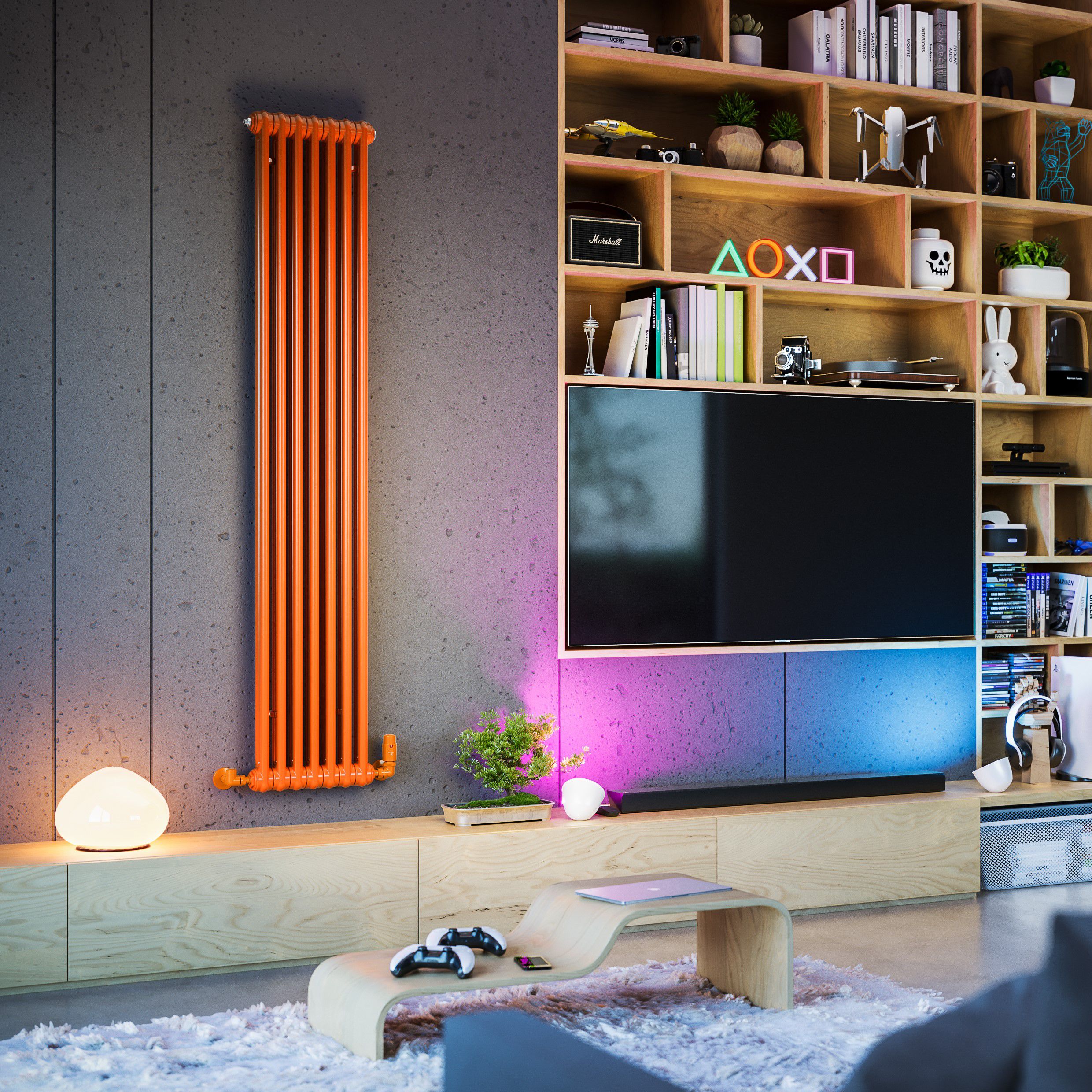 Terma Colorado Orange 2 Column Radiator, (W)339mm x (H)1800mm