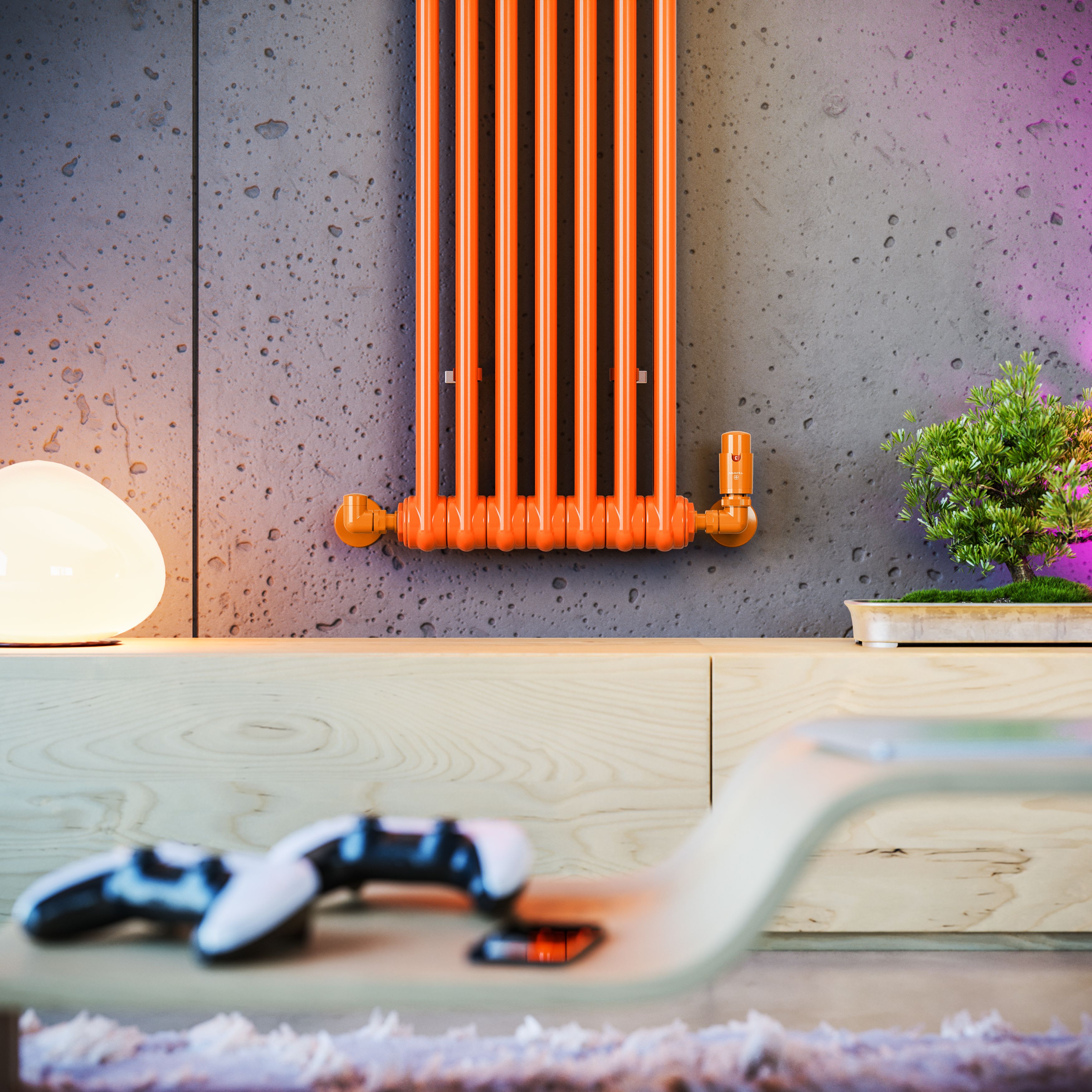 Terma Colorado Orange 2 Column Radiator, (W)339mm x (H)1800mm