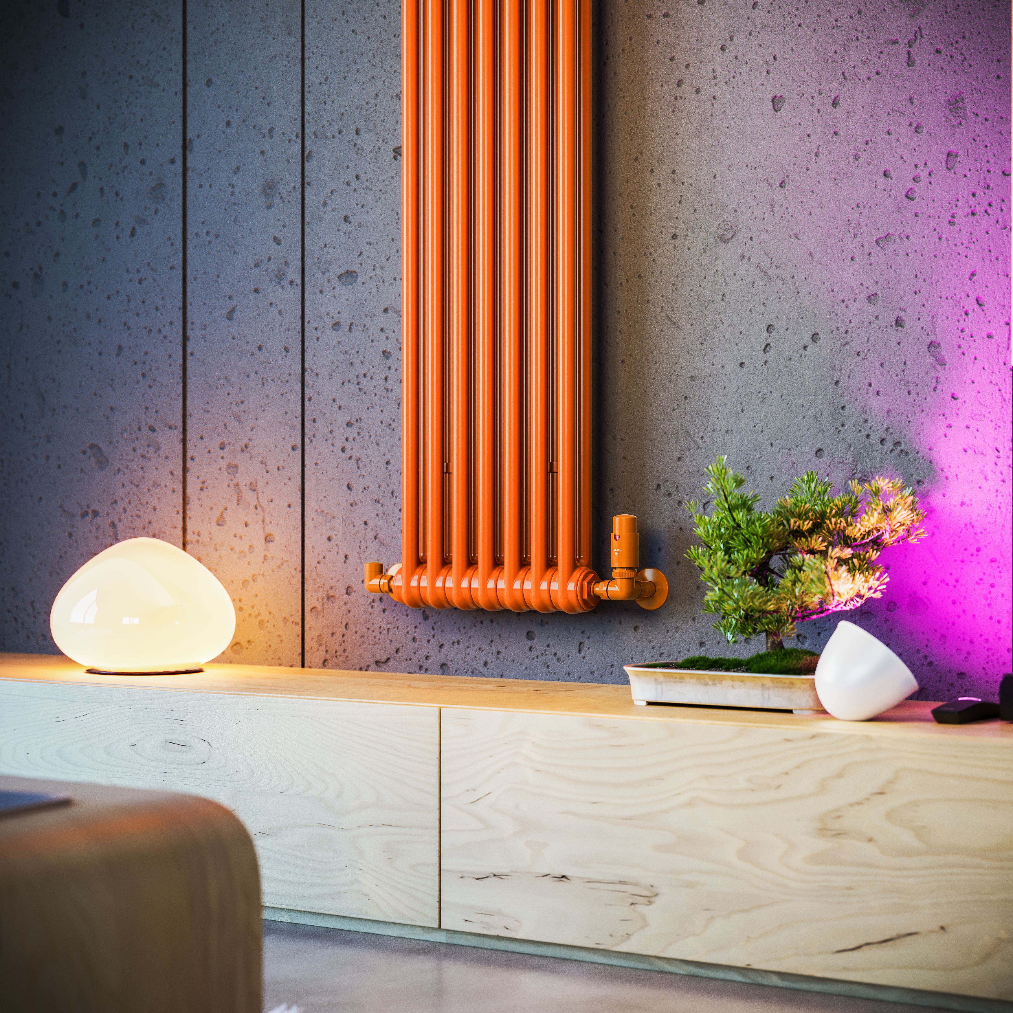 Terma Colorado Orange 2 Column Radiator, (W)339mm x (H)1800mm