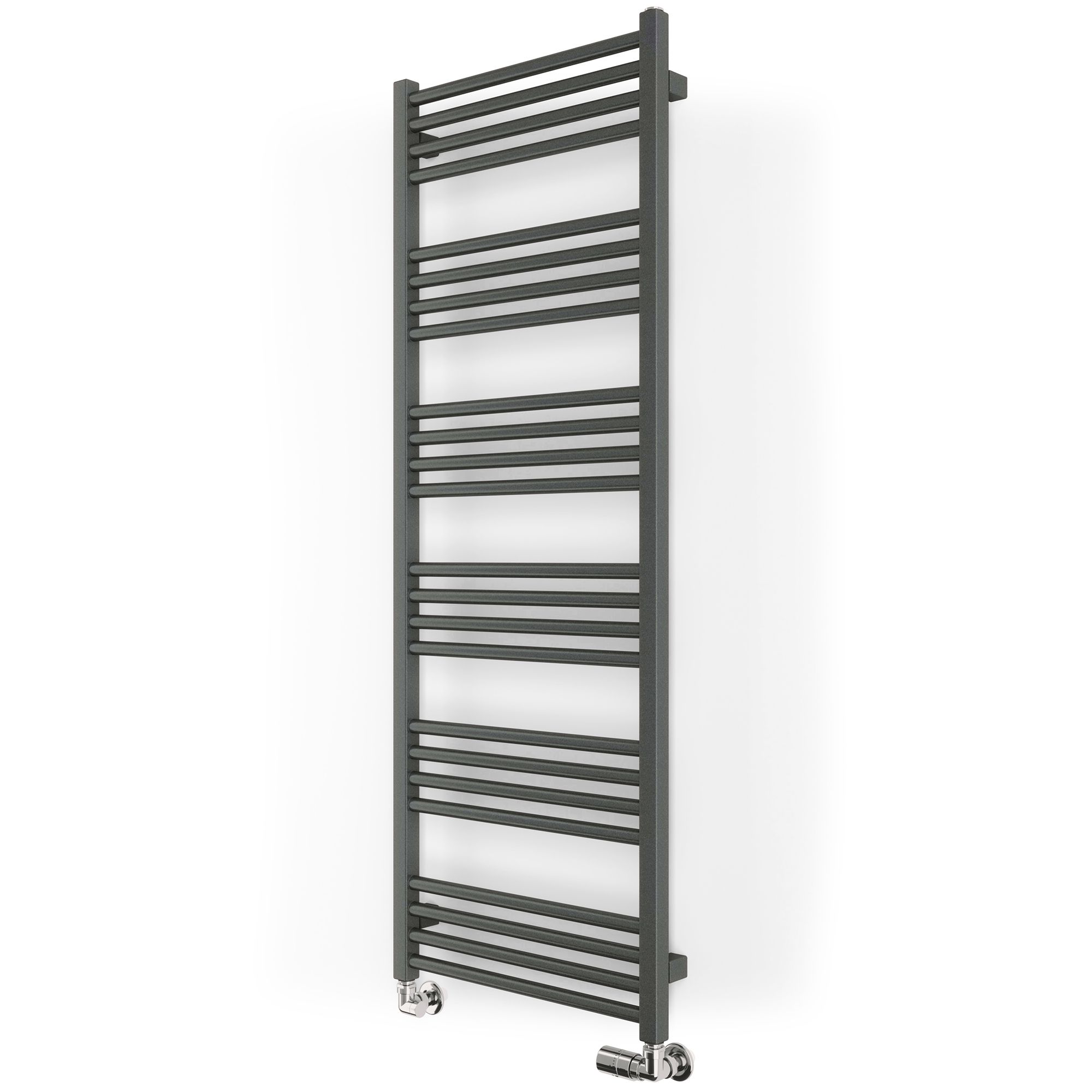 Terma Fiona Grey Flat Towel warmer (W)500mm x (H)1380mm