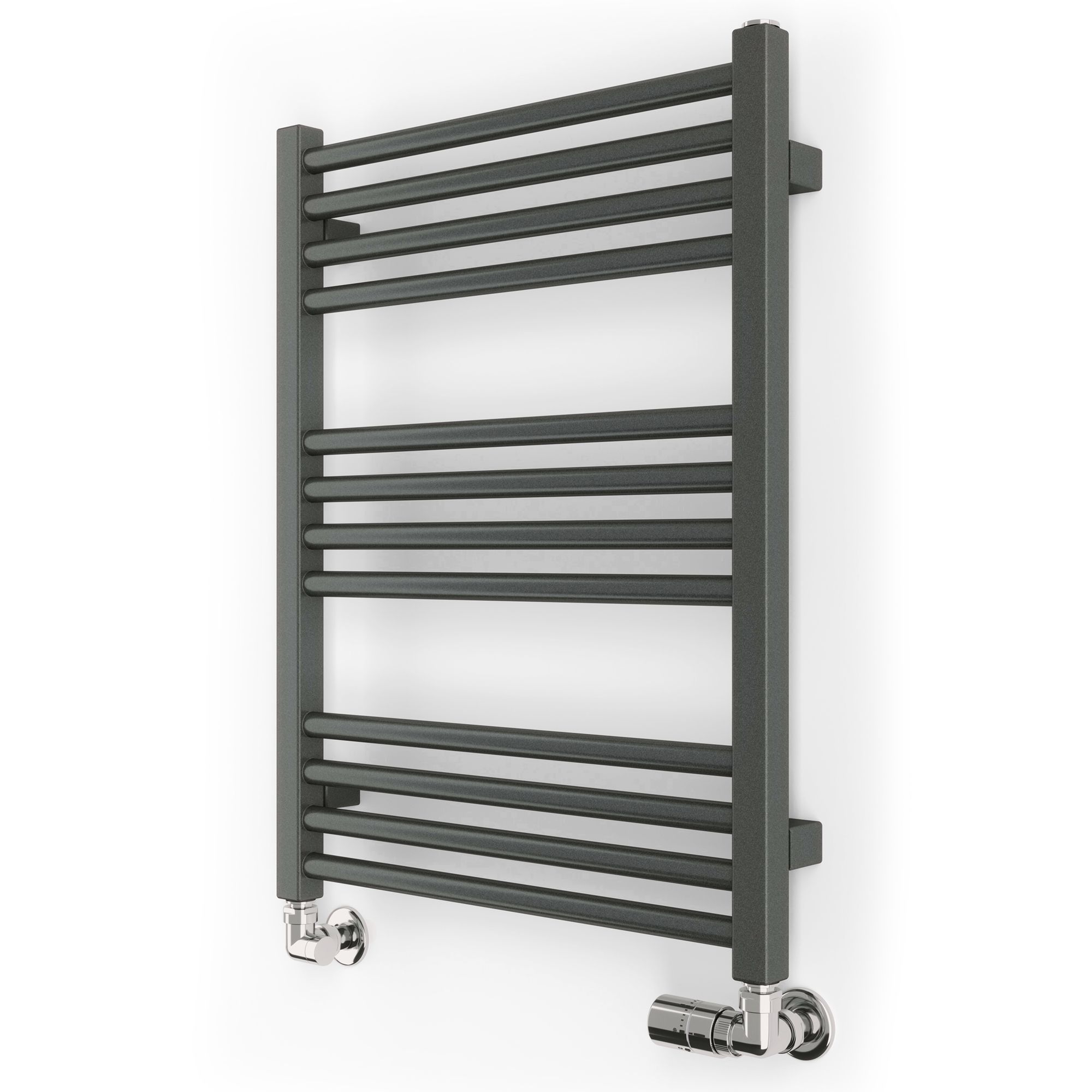 Terma Fiona Grey Flat Towel warmer (W)500mm x (H)660mm