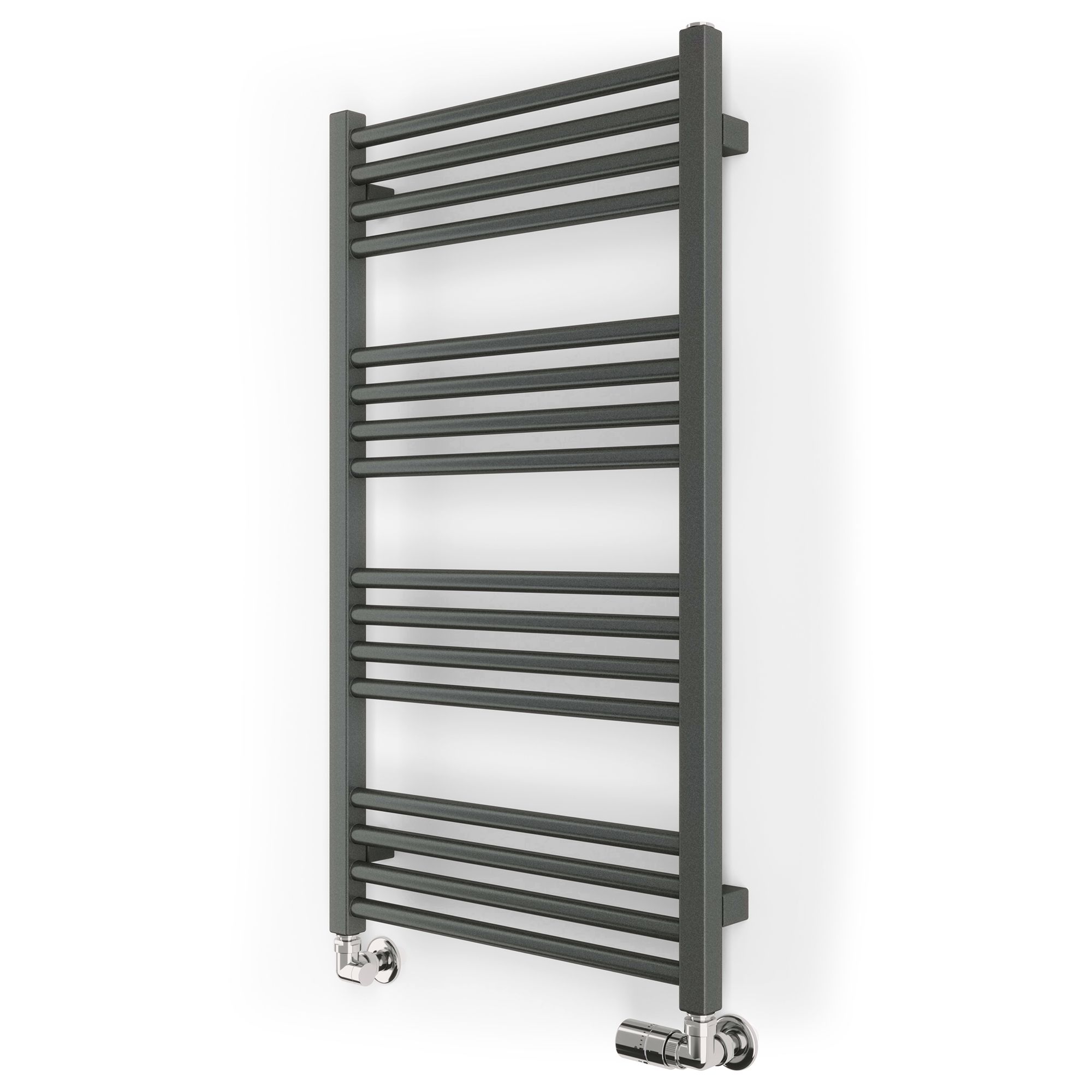 Terma Fiona Grey Flat Towel warmer (W)500mm x (H)900mm