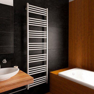 Terma Fiona Sparkling gravel Electric Towel warmer (W)480mm x (H)1620mm