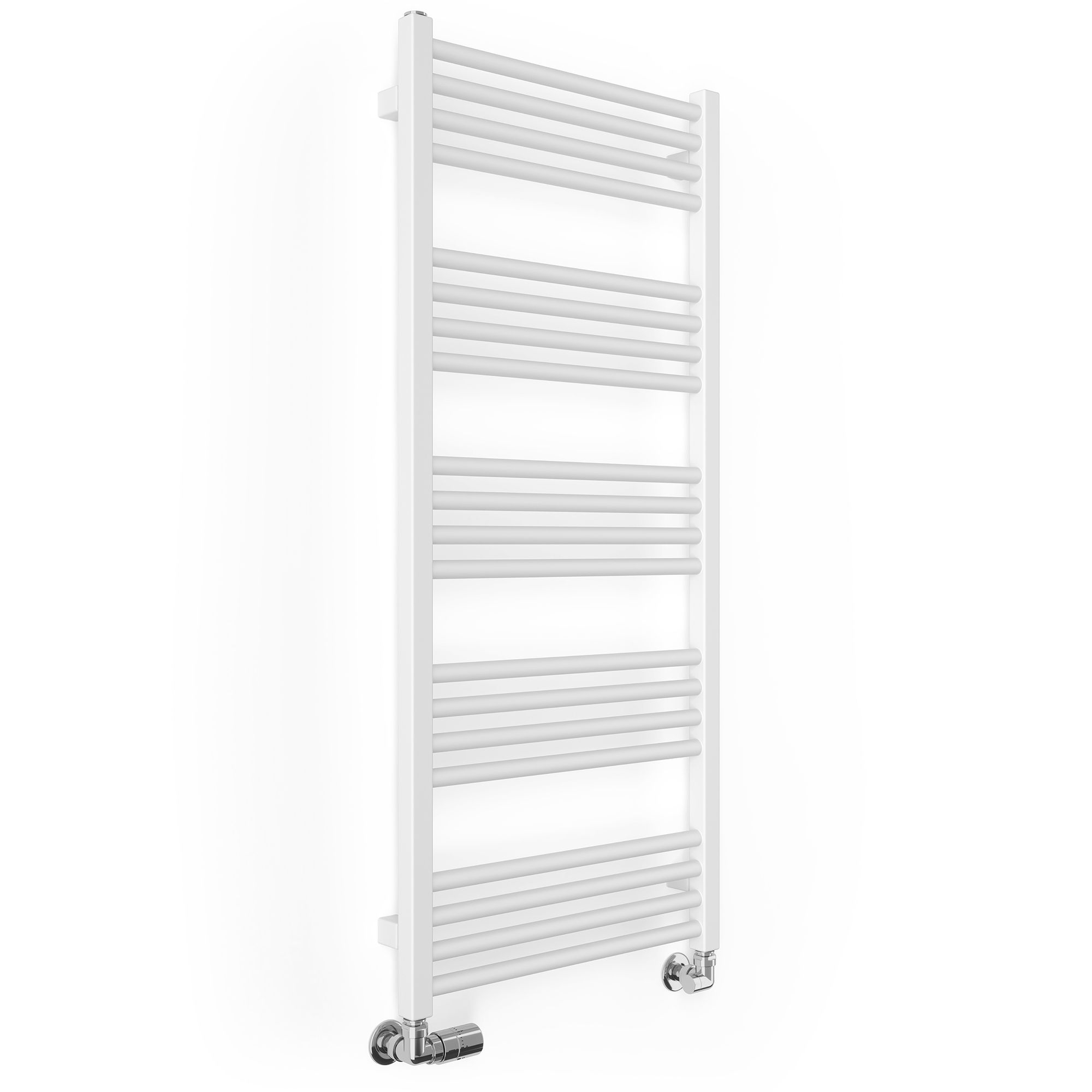Terma Fiona White Electric & gas Flat Towel warmer (W)500mm x (H)1140mm