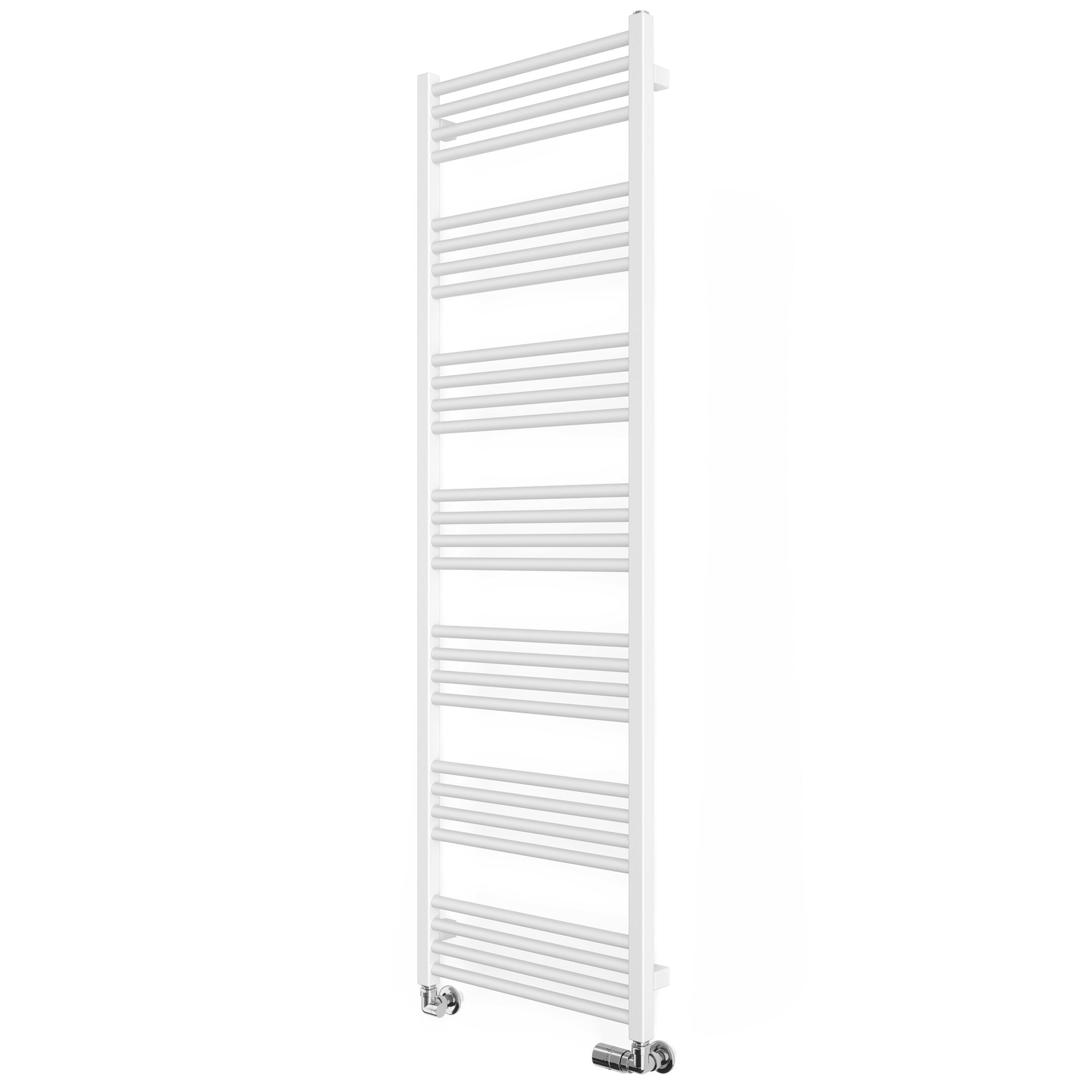 Terma Fiona White Flat Towel warmer (W)500mm x (H)1620mm