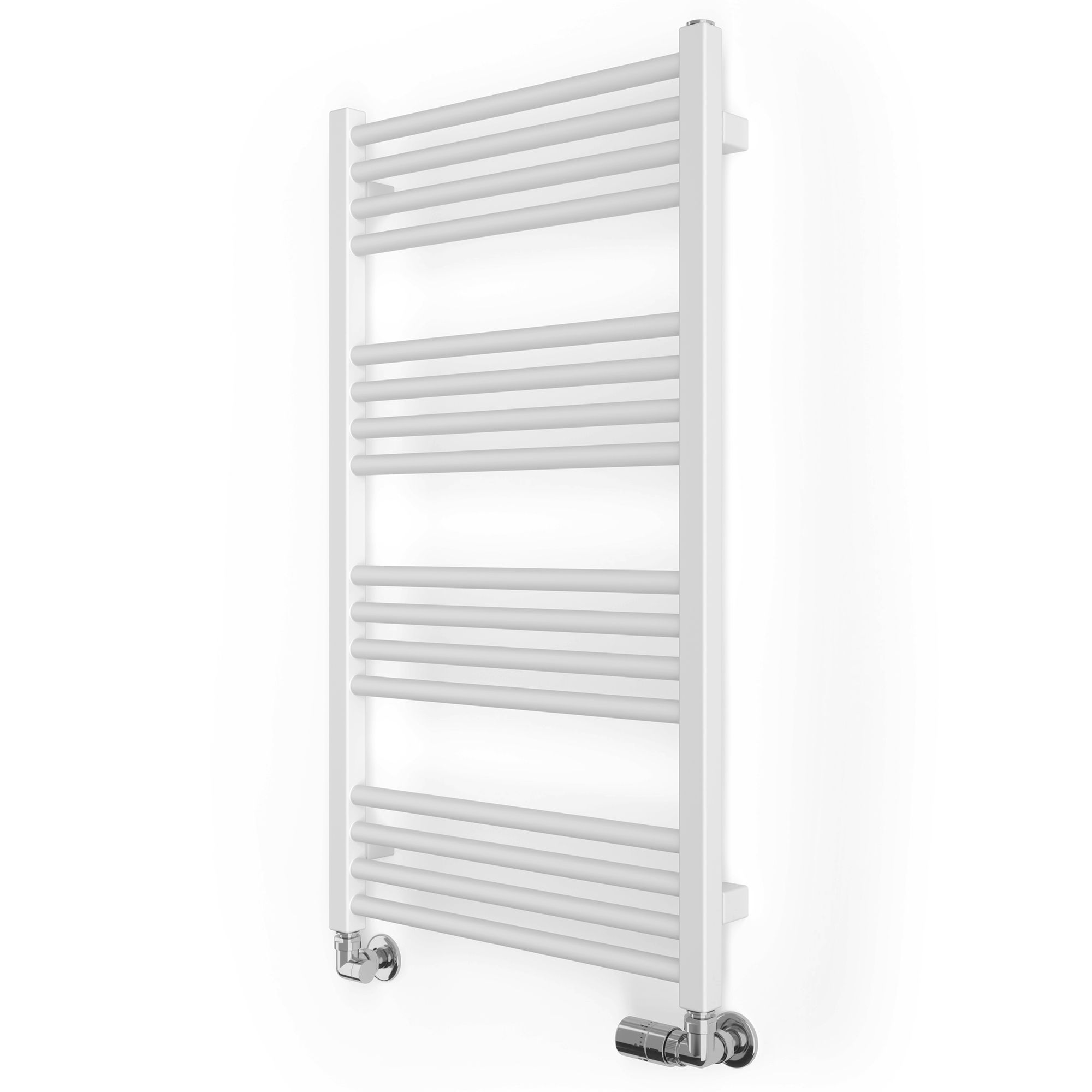 Terma Fiona White Flat Towel warmer (W)500mm x (H)900mm