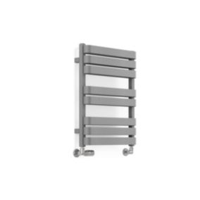 Terma Grey Flat Towel warmer (W)500mm x (H)655mm