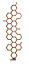 Terma Hex Bright copper Vertical Designer Radiator, (W)573mm x (H)1700mm