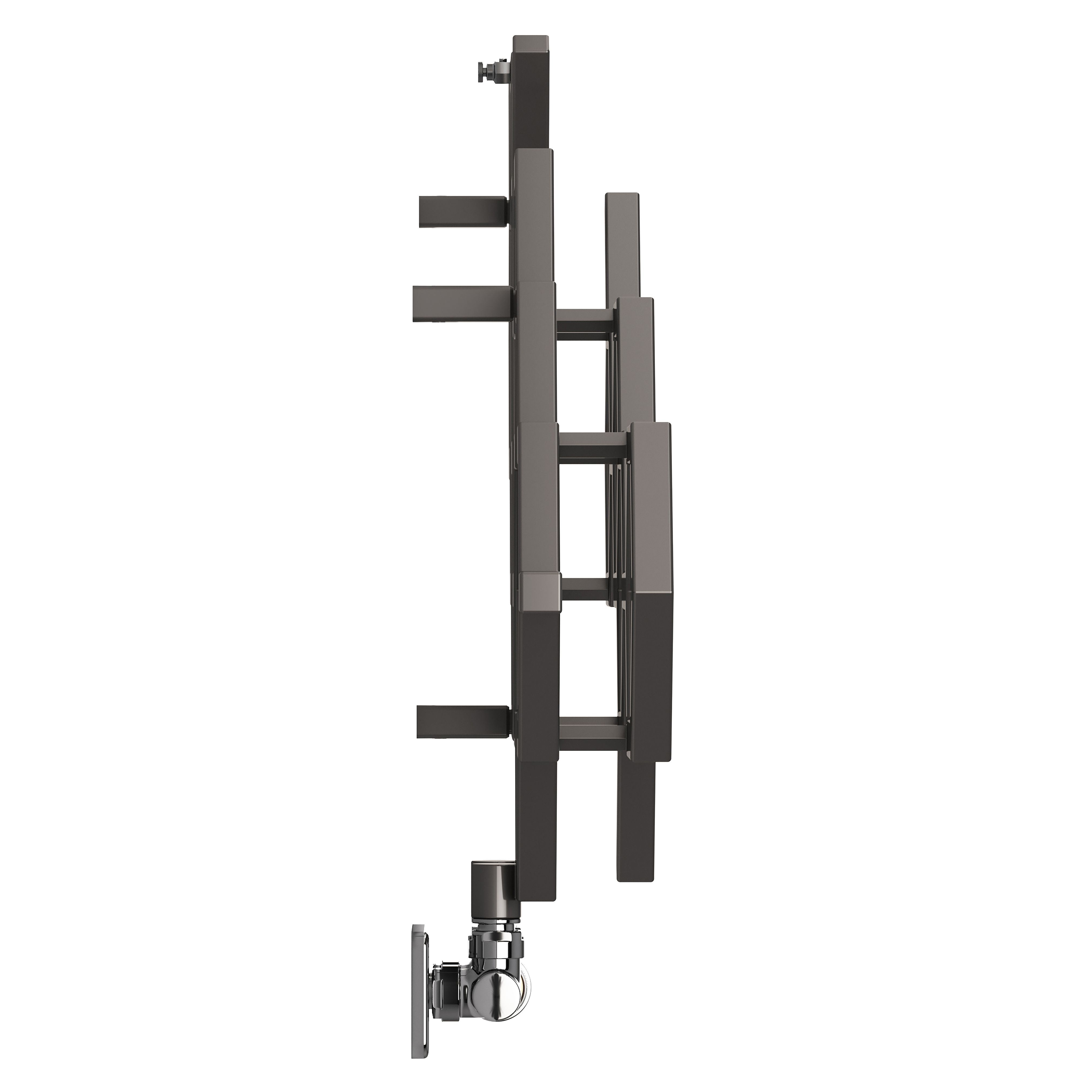 Terma Hex Grey Horizontal Designer 1081BTU Radiator, (W)1126mm x (H)502mm