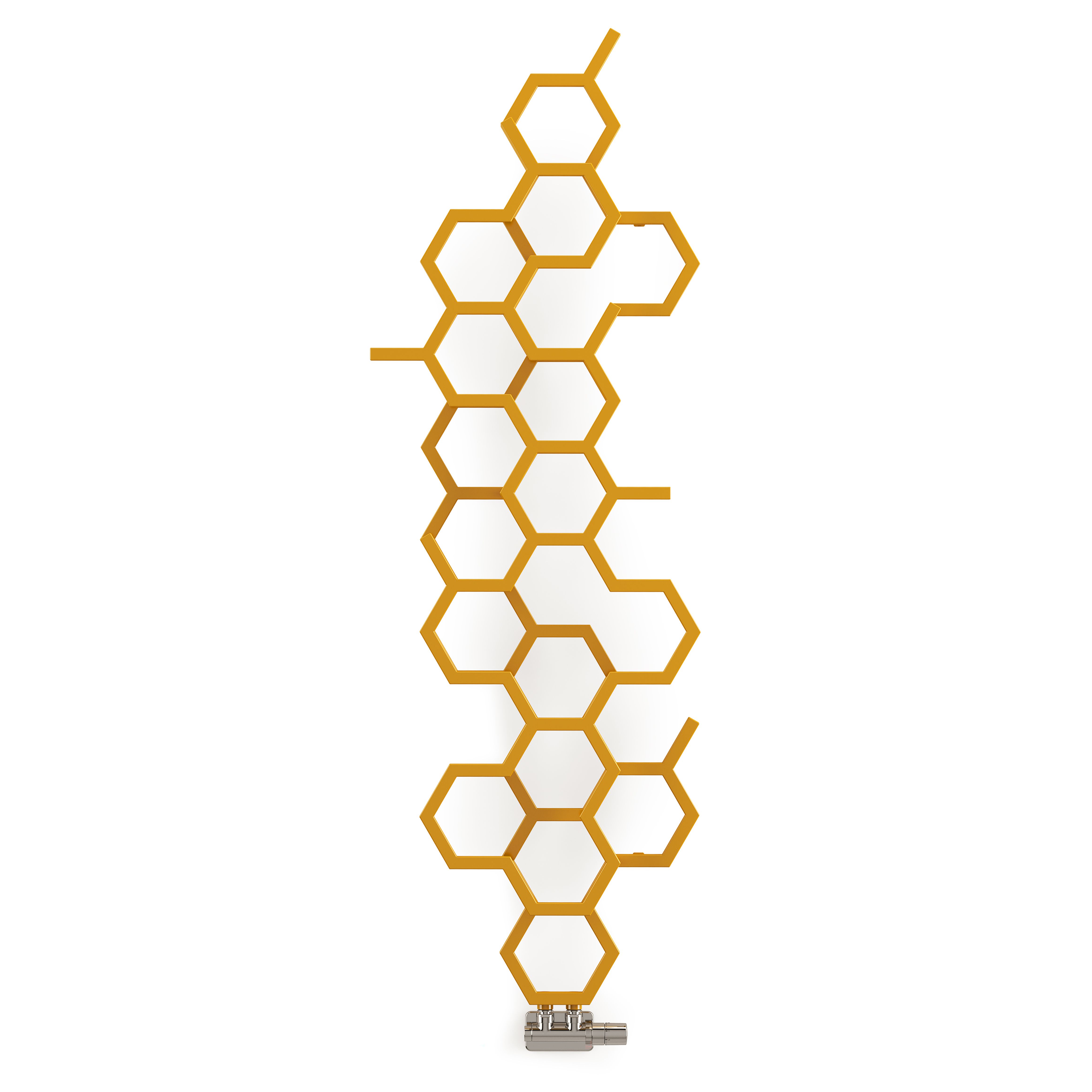 Terma Hex Mustard Vertical Designer 1708BTU Radiator, (W)573mm x (H)1700mm