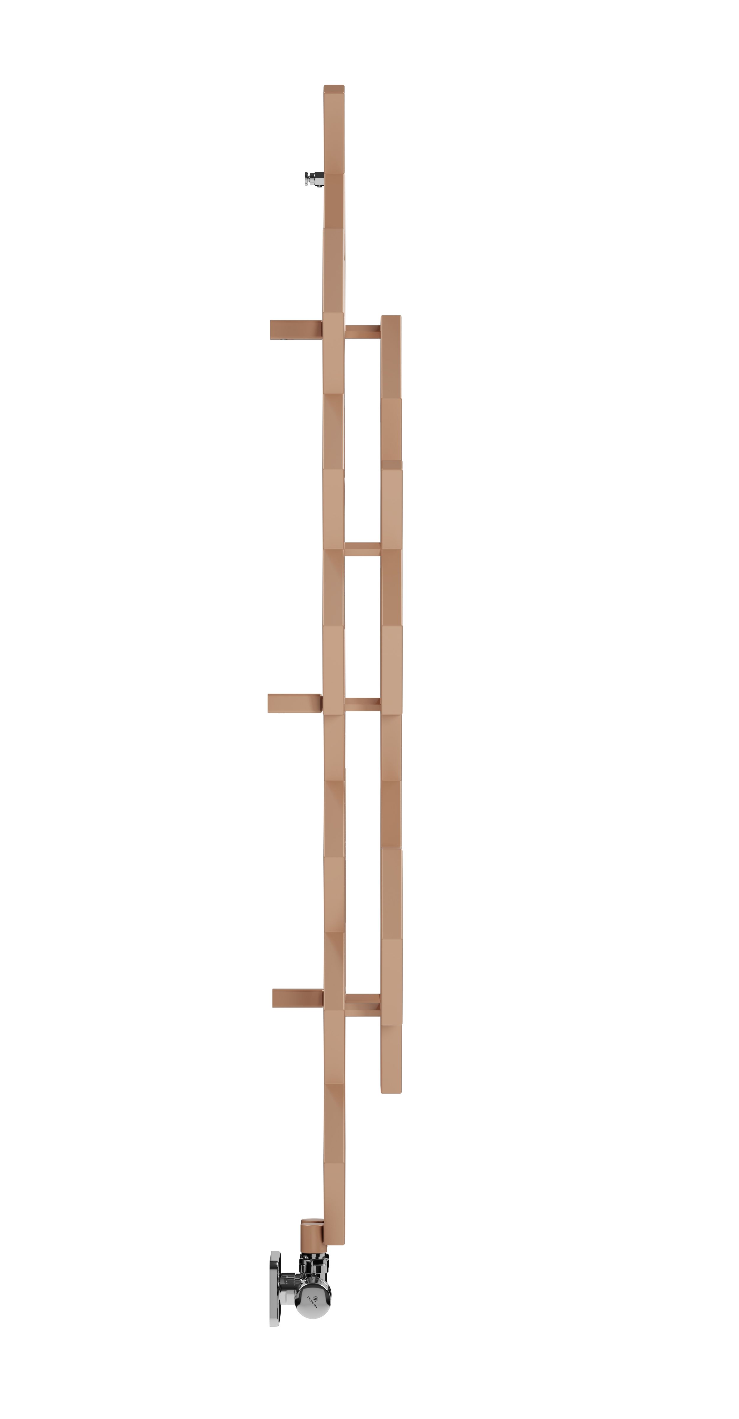 Terma Hex WGH2X122048 KBCOZX Bright Copper Vertical Designer 1179BTU Radiator, (W)486mm x (H)1220mm