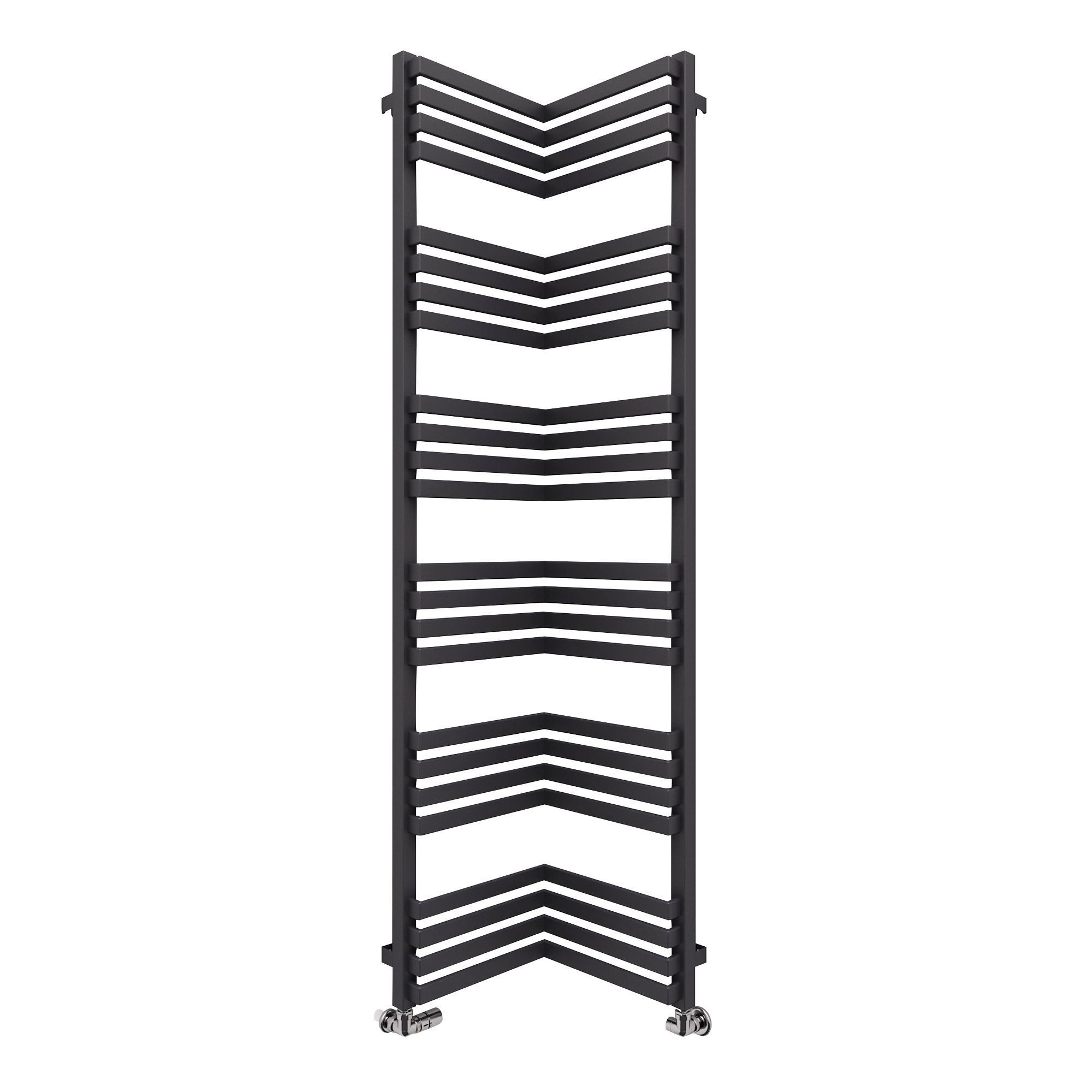 Terma Incorner Modern grey Towel warmer (W)350mm x (H)1545mm DIY at B&Q