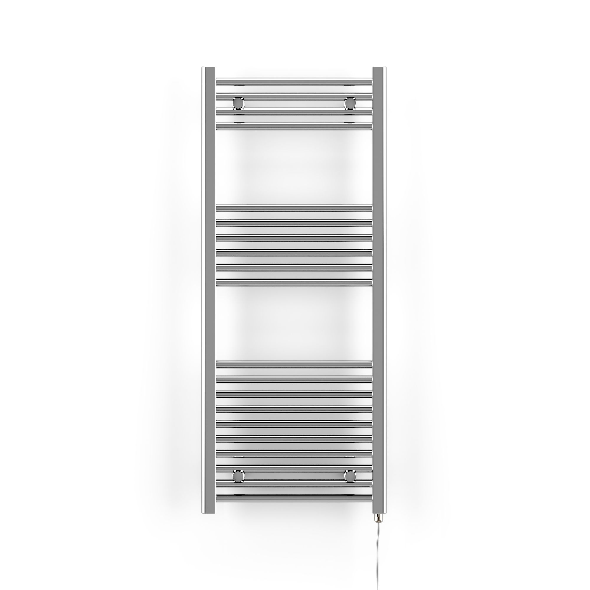 Terma Leo Electric Chrome effect Towel warmer (W)500mm x (H)1200mm | DIY at  Bu0026Q